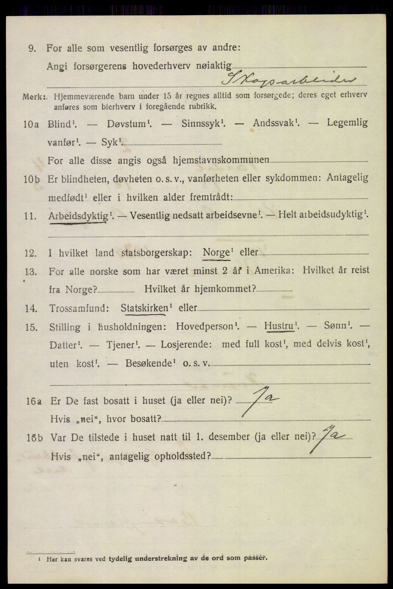 SAH, 1920 census for Vardal, 1920, p. 3044