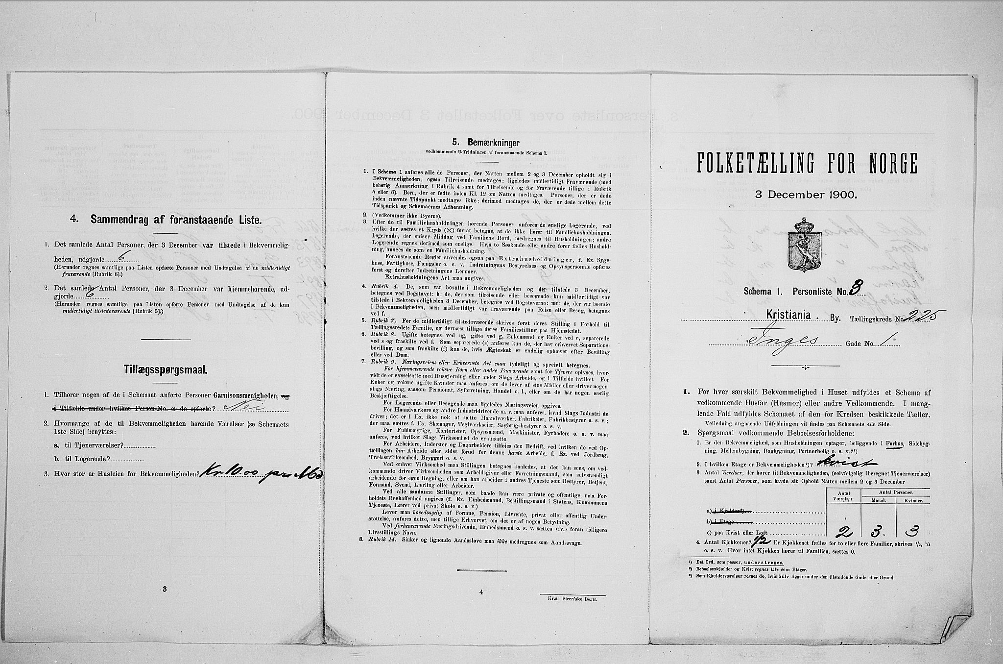 SAO, 1900 census for Kristiania, 1900, p. 41428