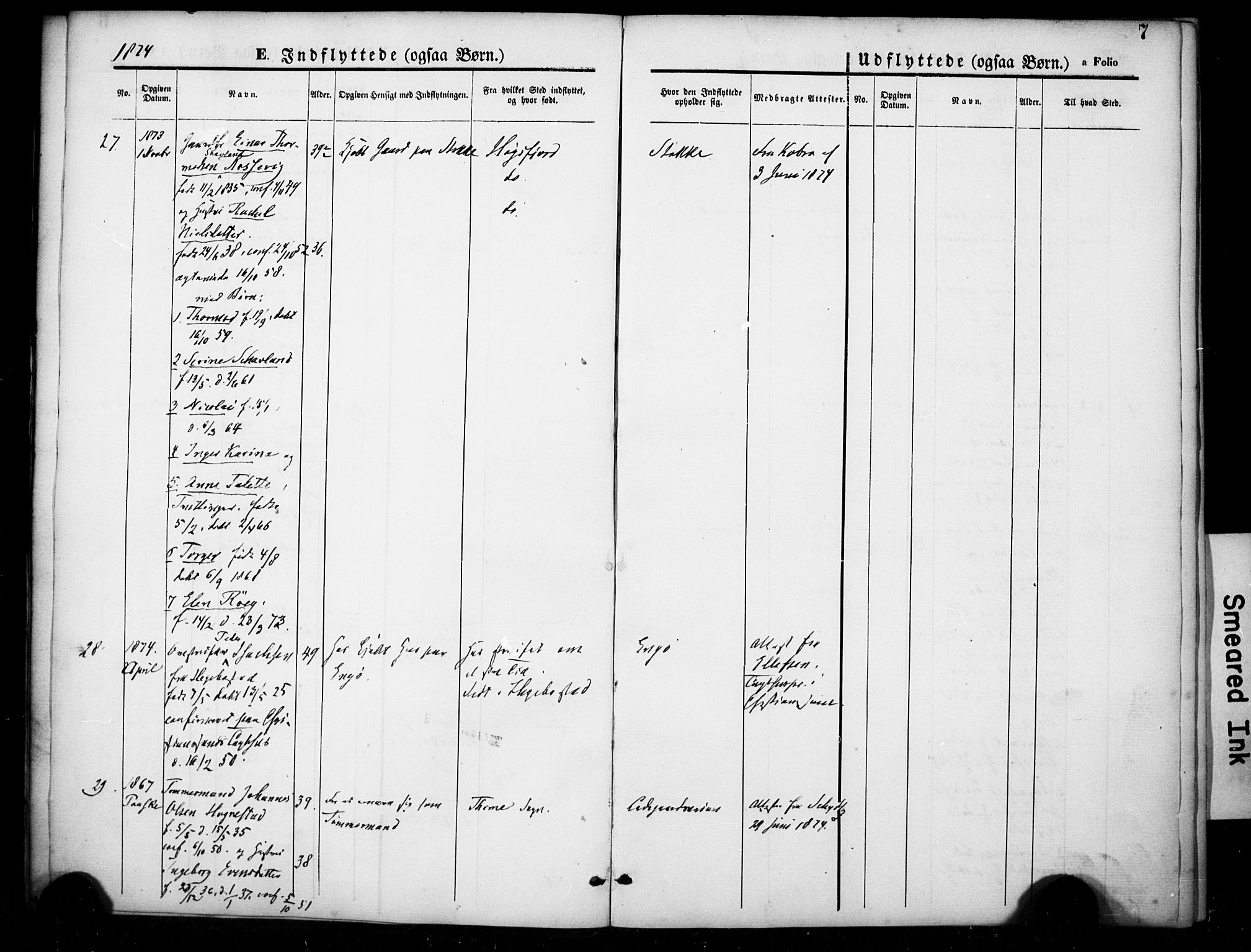 Hetland sokneprestkontor, AV/SAST-A-101826/30/30BA/L0007: Parish register (official) no. A 7, 1870-1924, p. 7