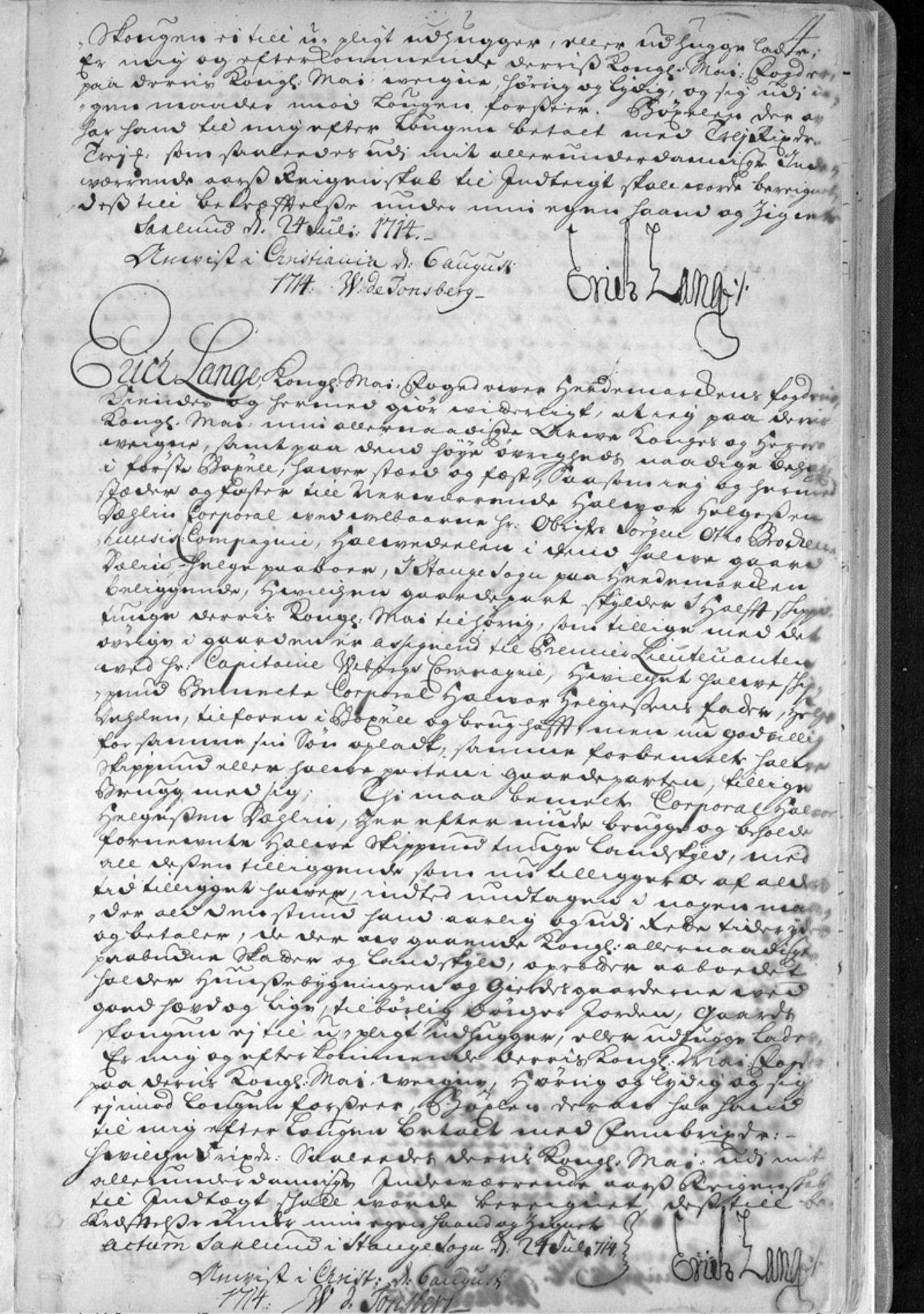 Hedemarken fogderi, AV/SAH-FOGDH-001/F/Fb/Fba/L0001: Bygselprotokoll, 1711-1797, p. 4a