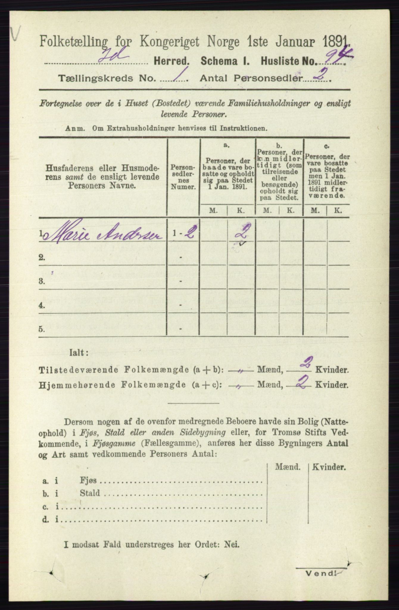 RA, 1891 census for 0117 Idd, 1891, p. 128