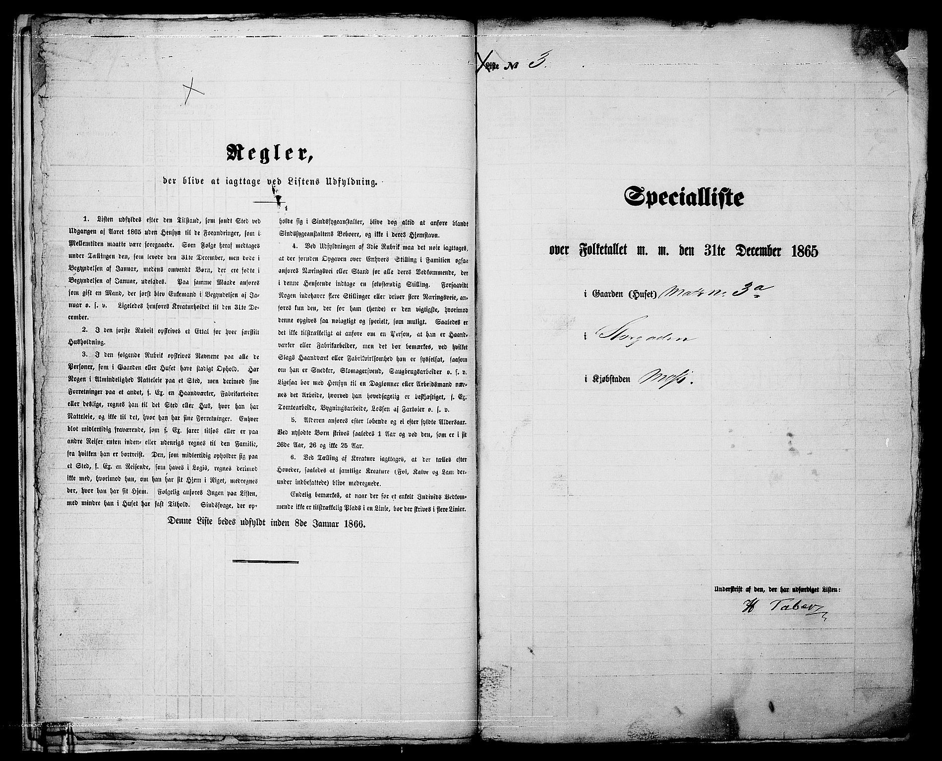 RA, 1865 census for Moss/Moss, 1865, p. 14