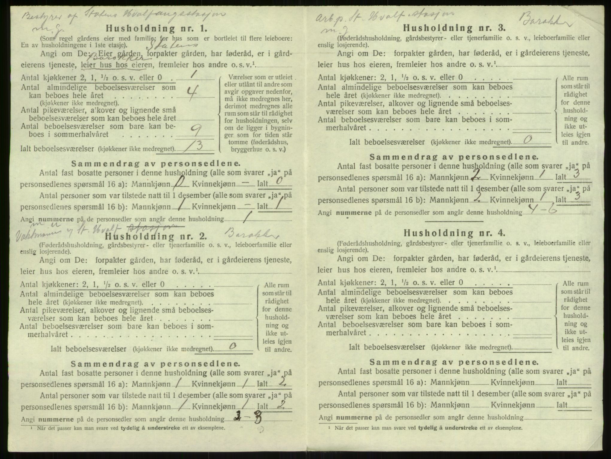 SAB, 1920 census for Herdla, 1920, p. 1091