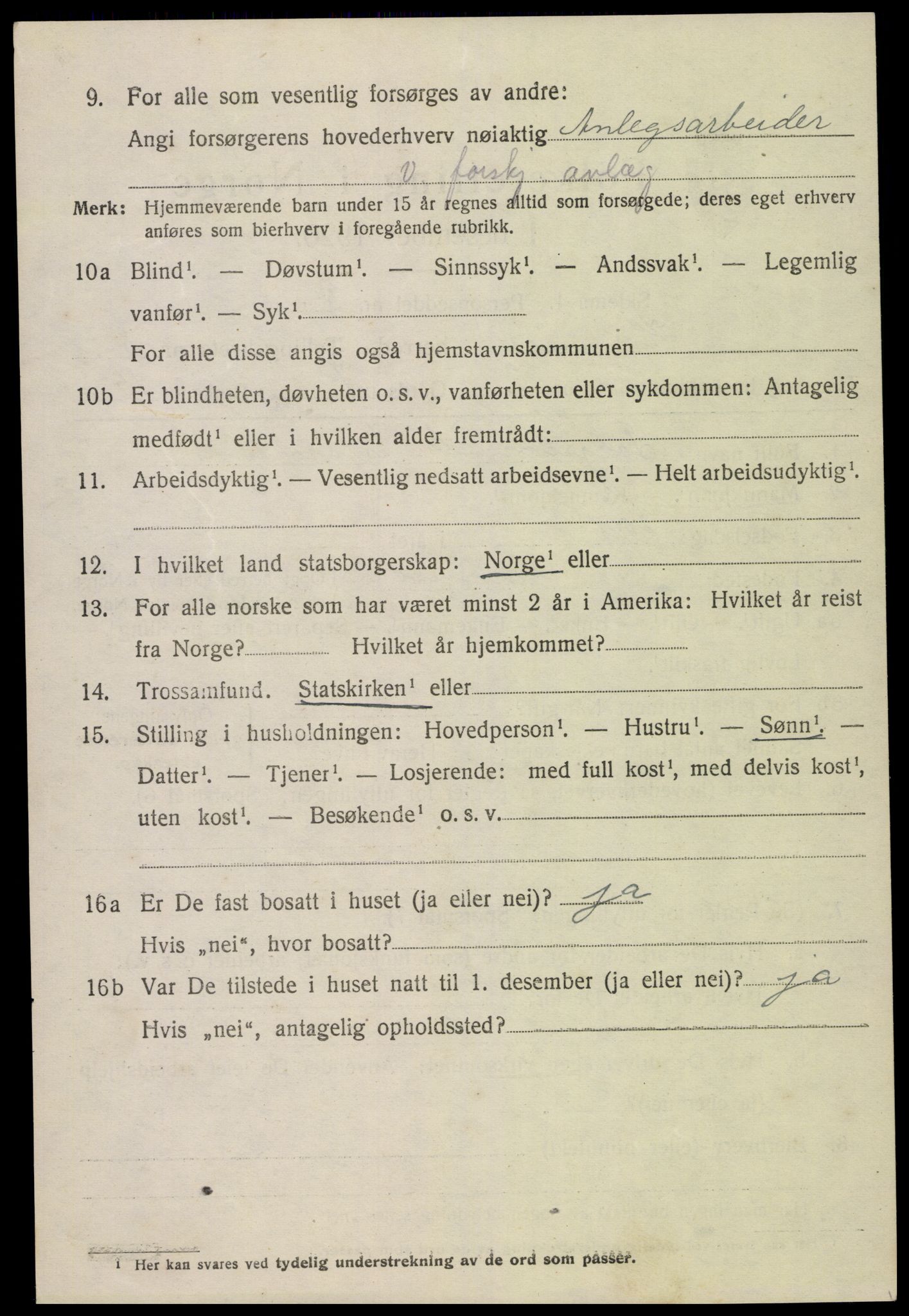 SAK, 1920 census for Hornnes, 1920, p. 1792