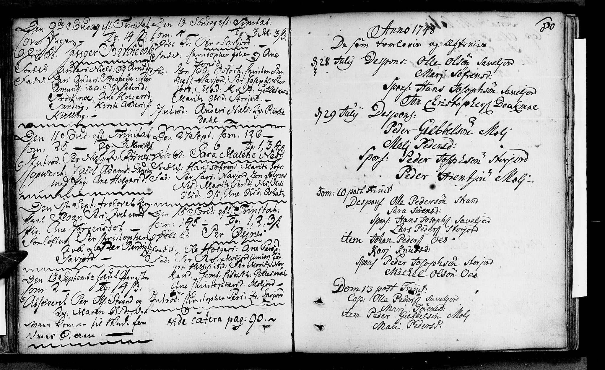 Ministerialprotokoller, klokkerbøker og fødselsregistre - Nordland, SAT/A-1459/846/L0643: Parish register (official) no. 846A01, 1748-1804, p. 80
