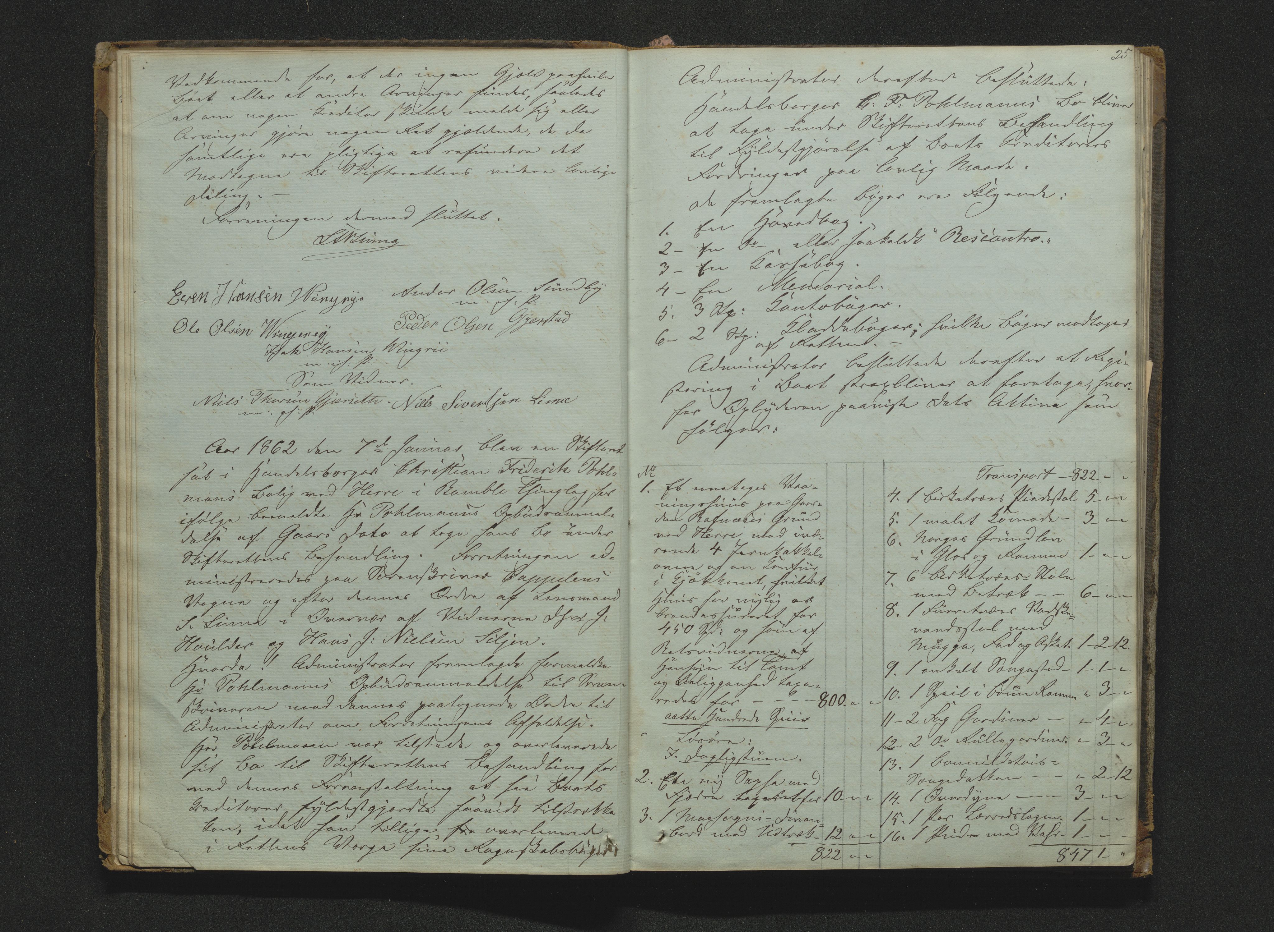 Bamble sorenskriveri, AV/SAKO-A-214/H/Hb/Hbb/Hbbb/L0001/0003: Skifteregisteringsprotokoll  / Skifteregisteringsprotokoll 3, 1860-1882, p. 24-25