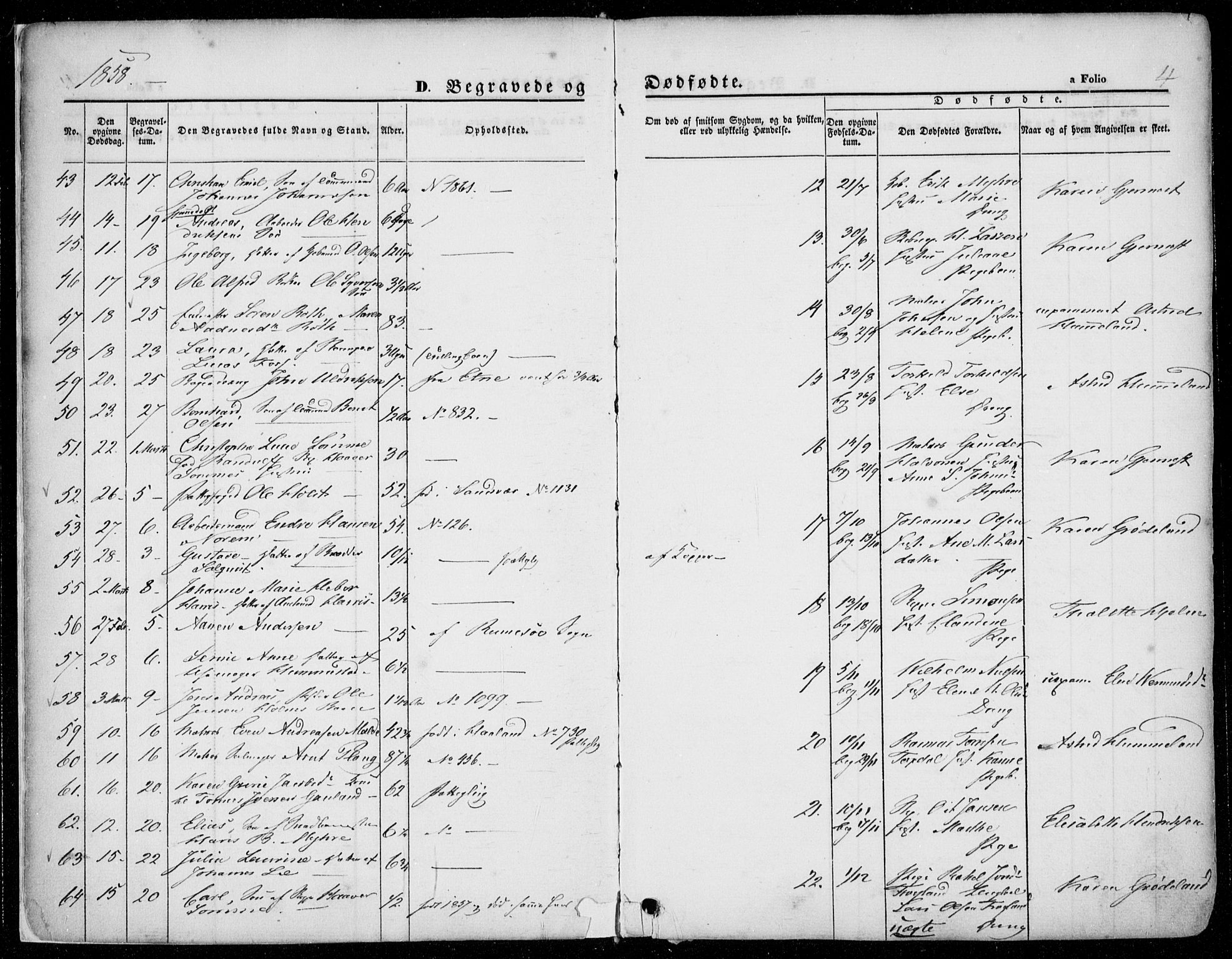 Domkirken sokneprestkontor, AV/SAST-A-101812/001/30/30BA/L0020: Parish register (official) no. A 19, 1858-1877, p. 4