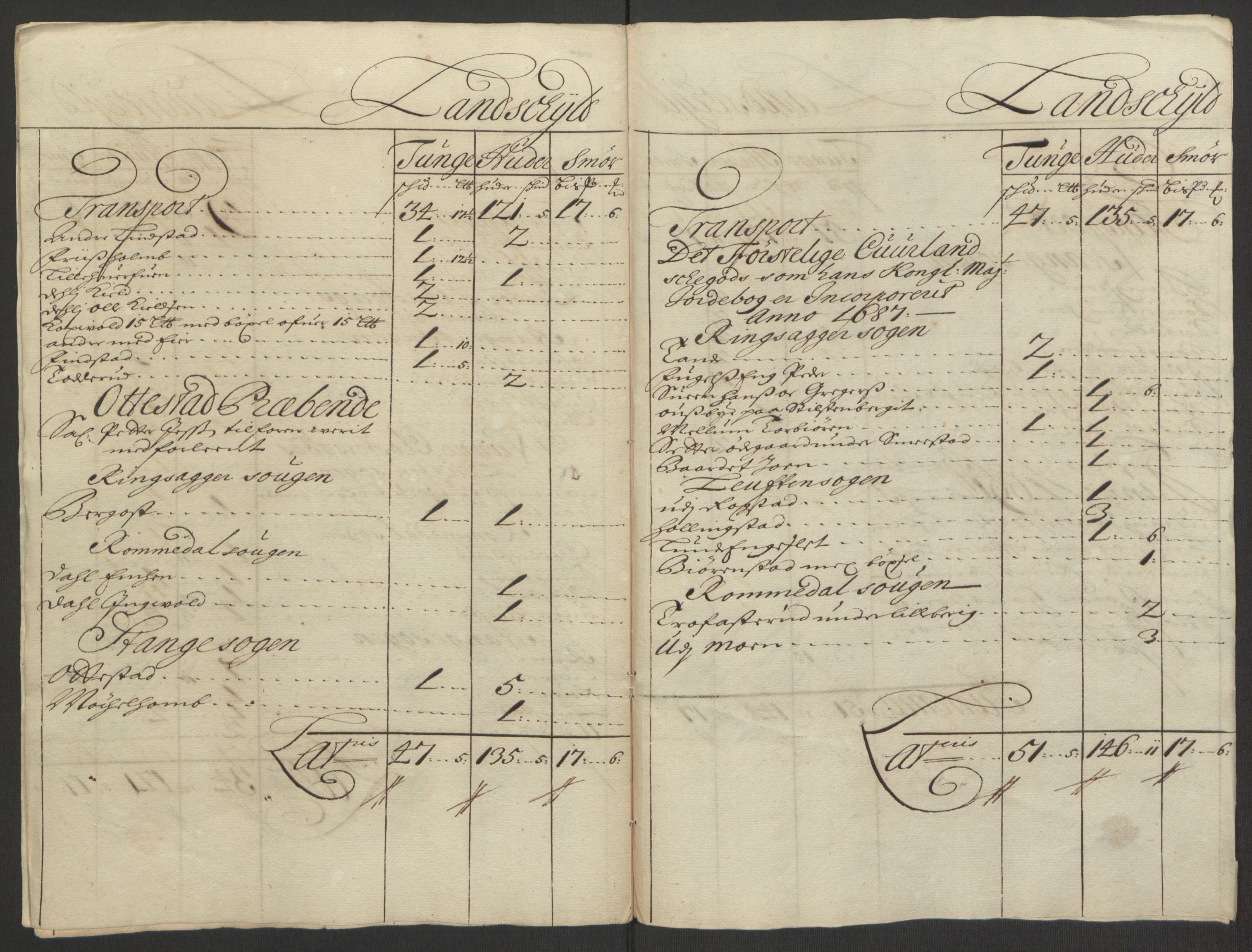 Rentekammeret inntil 1814, Reviderte regnskaper, Fogderegnskap, AV/RA-EA-4092/R16/L1034: Fogderegnskap Hedmark, 1693, p. 44