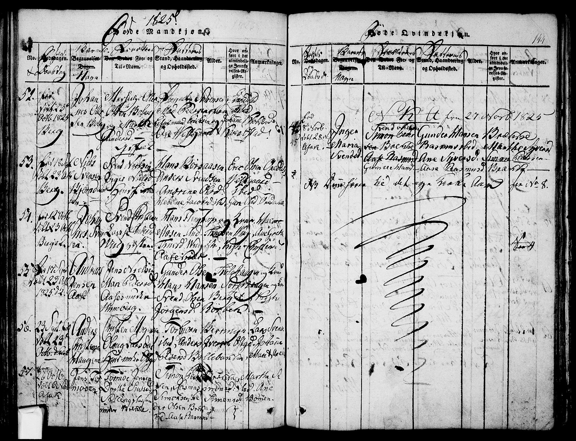 Berg prestekontor Kirkebøker, AV/SAO-A-10902/F/Fa/L0002: Parish register (official) no. I 2, 1815-1831, p. 144