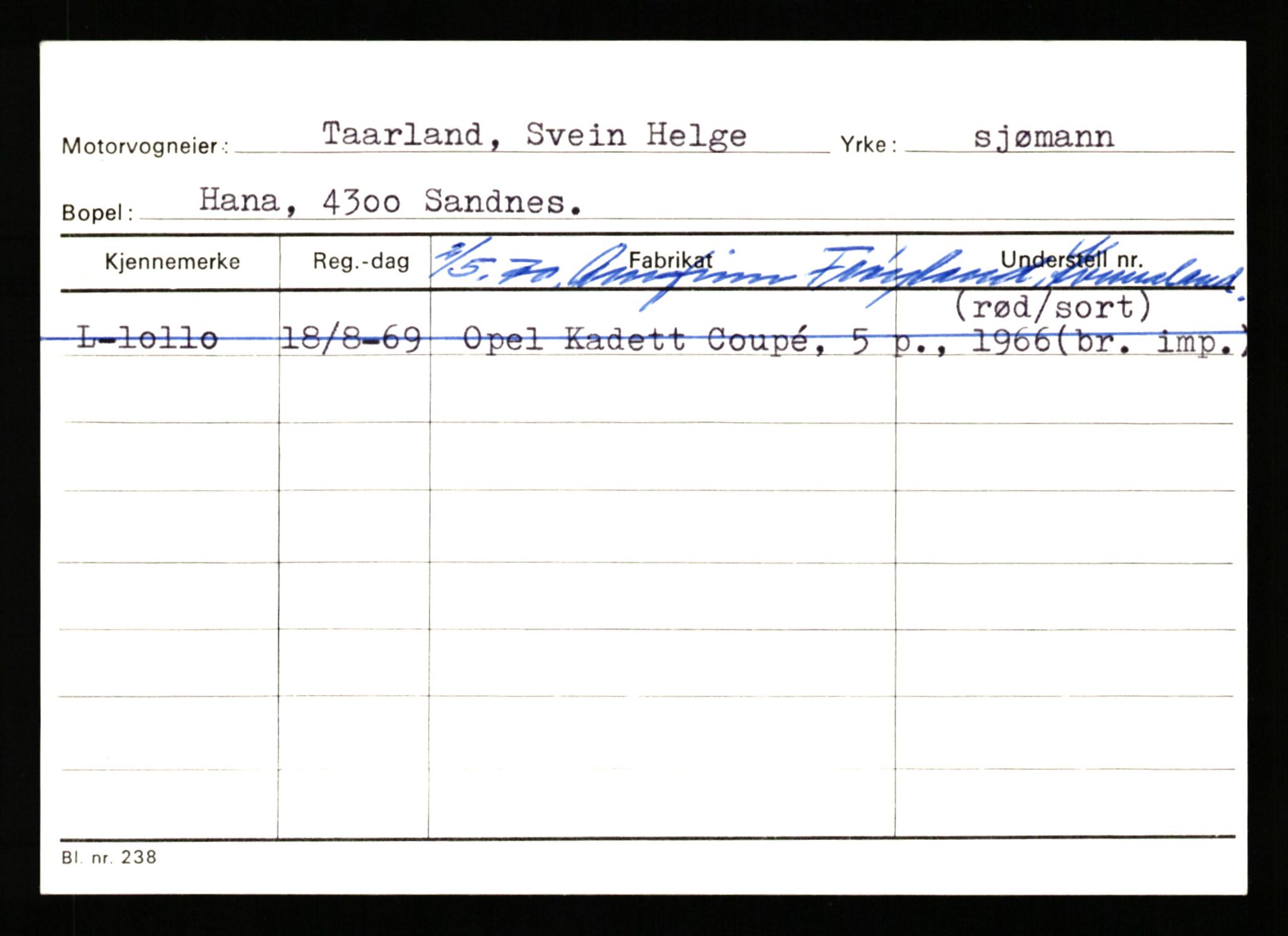 Stavanger trafikkstasjon, AV/SAST-A-101942/0/H/L0040: Torstensen - Ueland, 1930-1971, p. 2471