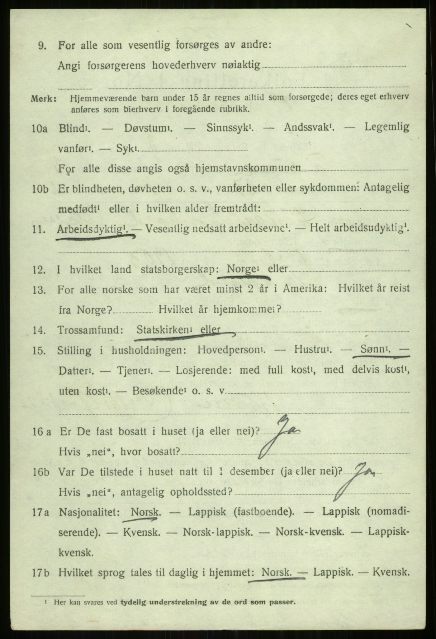 SATØ, 1920 census for Tromsøysund, 1920, p. 3185