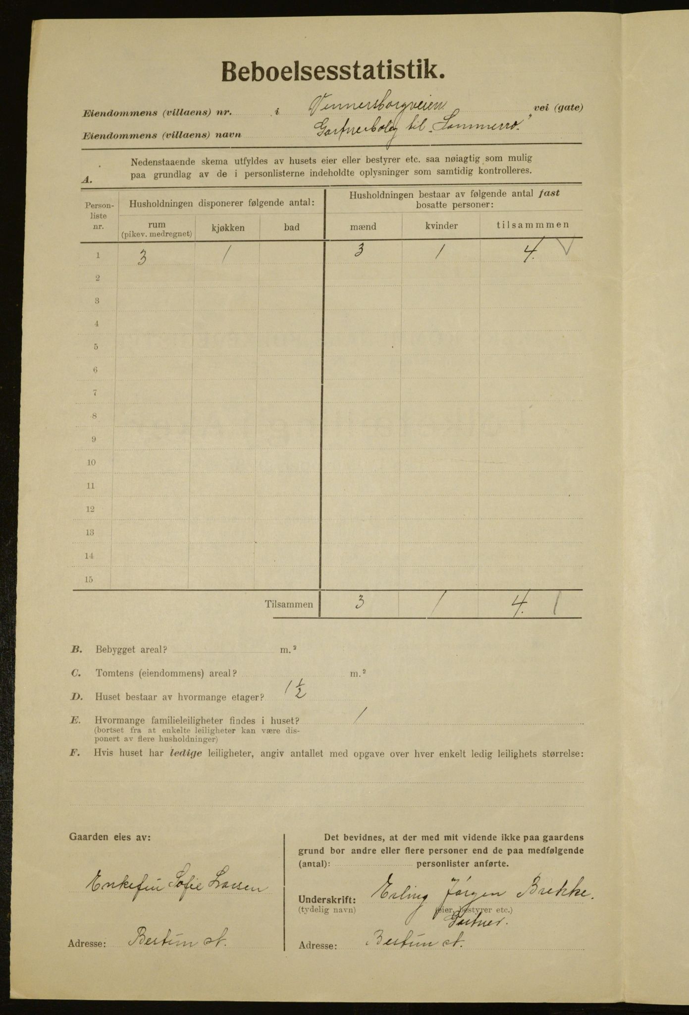 , Municipal Census 1923 for Aker, 1923, p. 6779