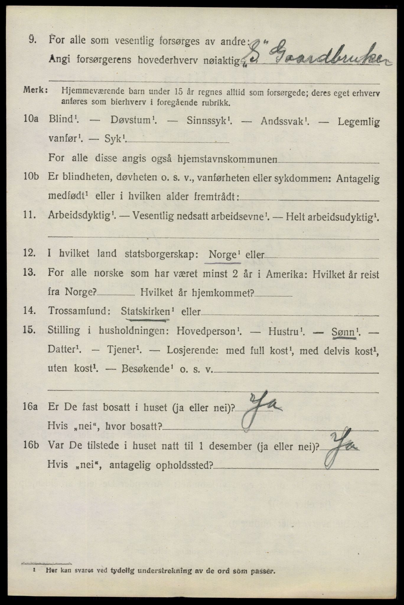 SAO, 1920 census for Tune, 1920, p. 3779