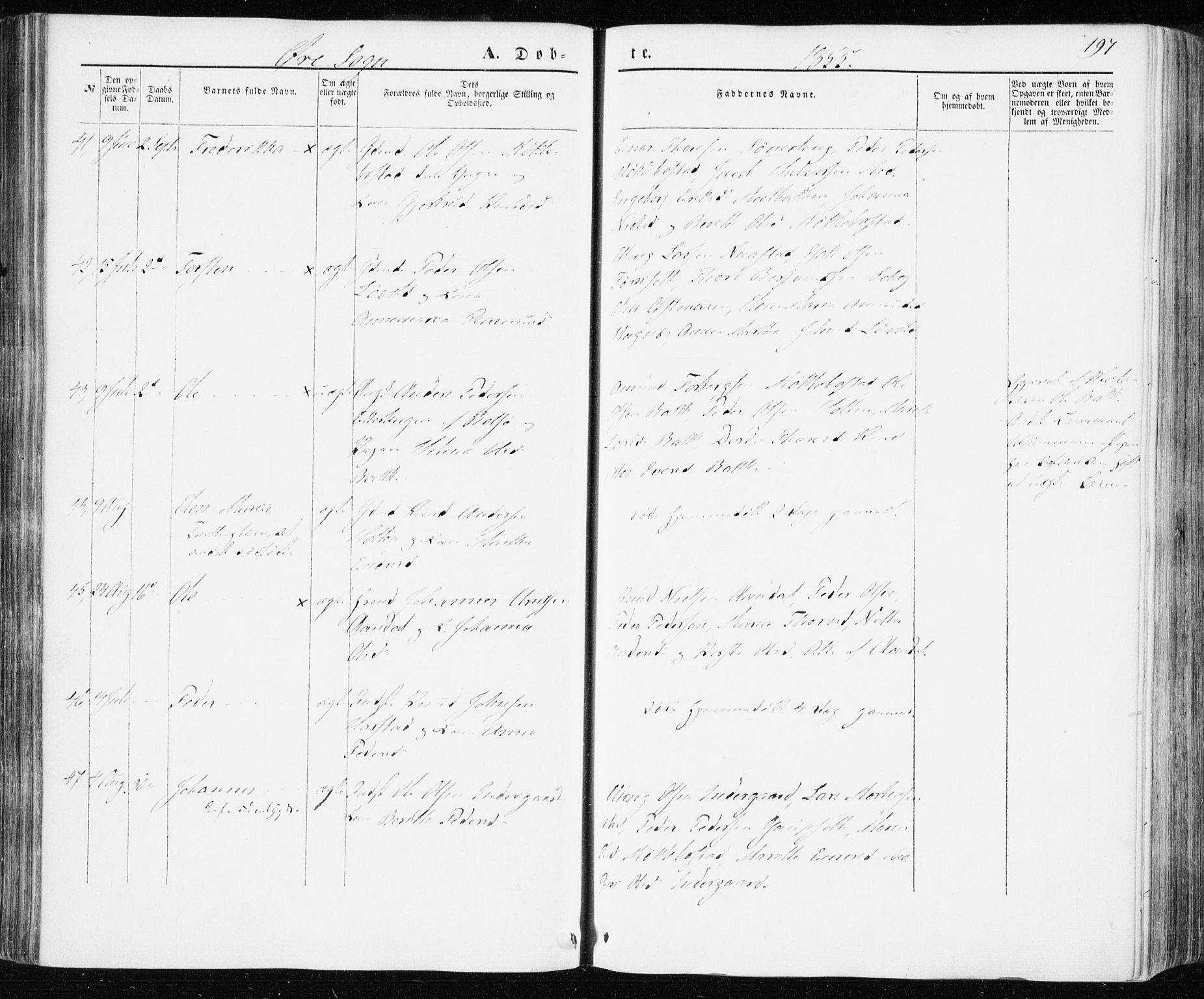 Ministerialprotokoller, klokkerbøker og fødselsregistre - Møre og Romsdal, AV/SAT-A-1454/586/L0984: Parish register (official) no. 586A10, 1844-1856, p. 197