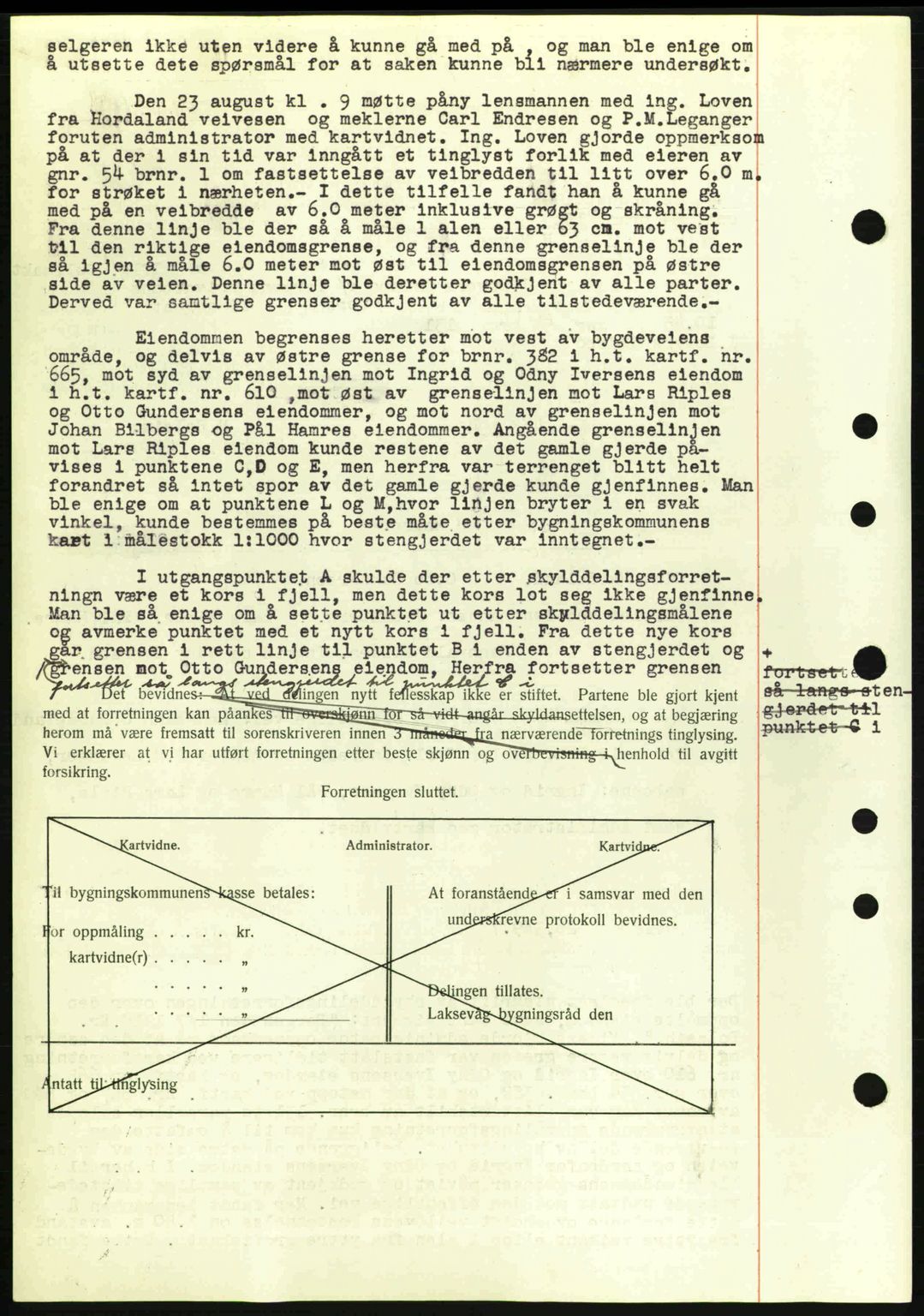 Midhordland sorenskriveri, SAB/A-3001/1/G/Gb/Gbk/L0007: Mortgage book no. A30-35, 1943-1944, Diary no: : 169/1944