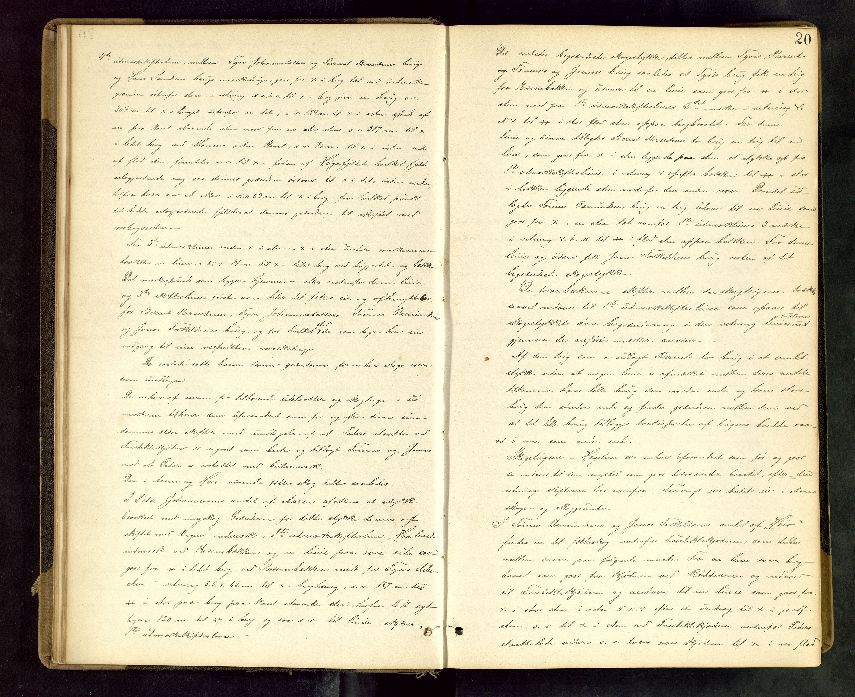 Rogaland jordskifterett, AV/SAST-A-102426/Oa/L0049: Forhandlingsprotokoll, 1887-1892, p. 20