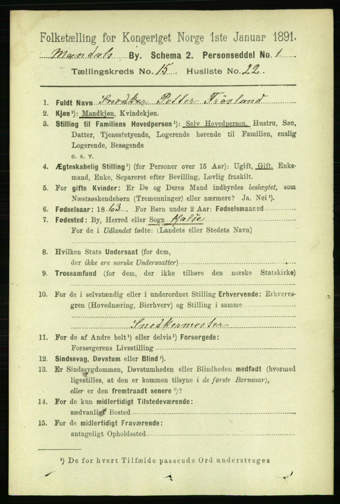 RA, 1891 census for 1002 Mandal, 1891, p. 3452