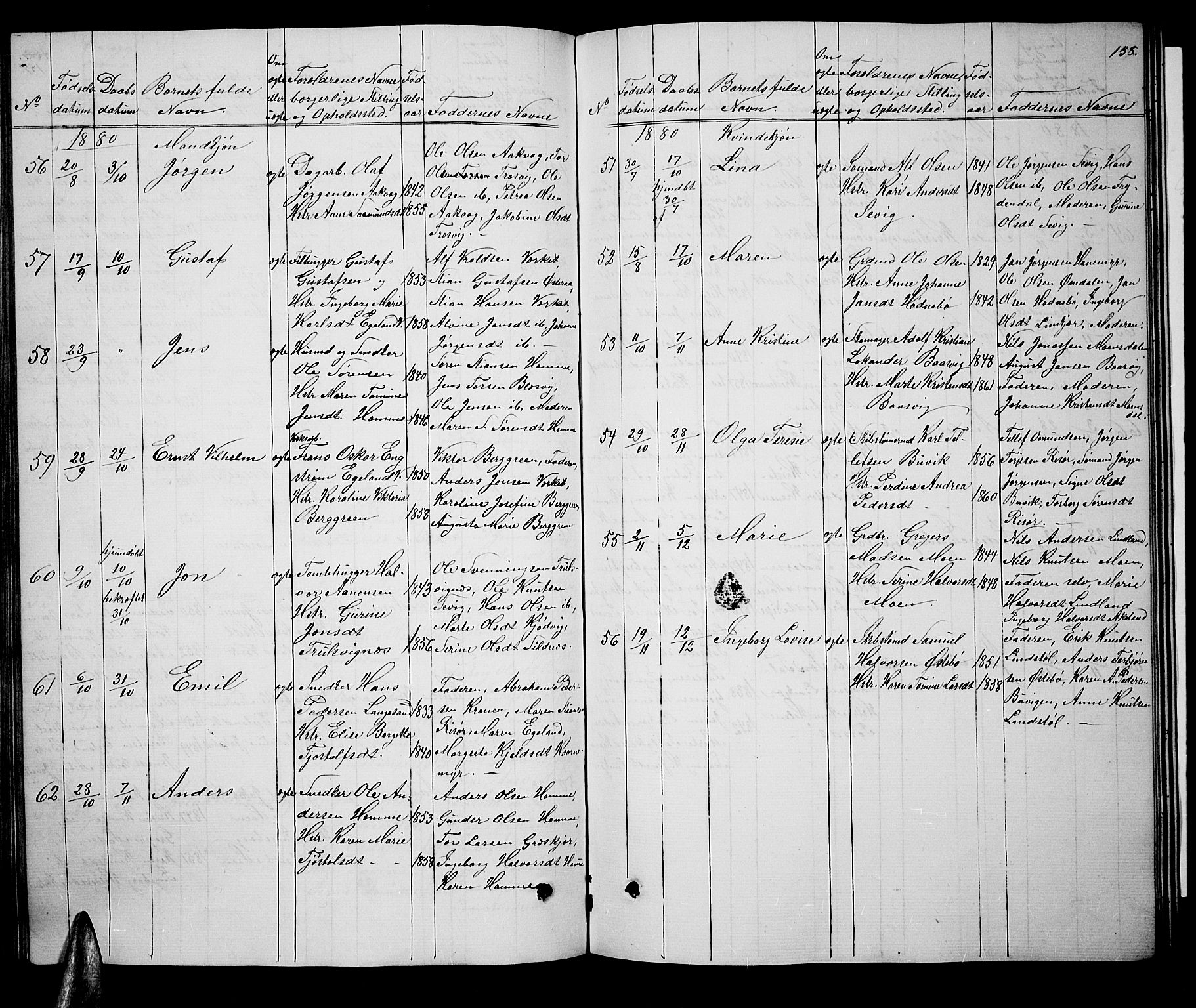 Søndeled sokneprestkontor, AV/SAK-1111-0038/F/Fb/L0004: Parish register (copy) no. B 4, 1857-1884, p. 158