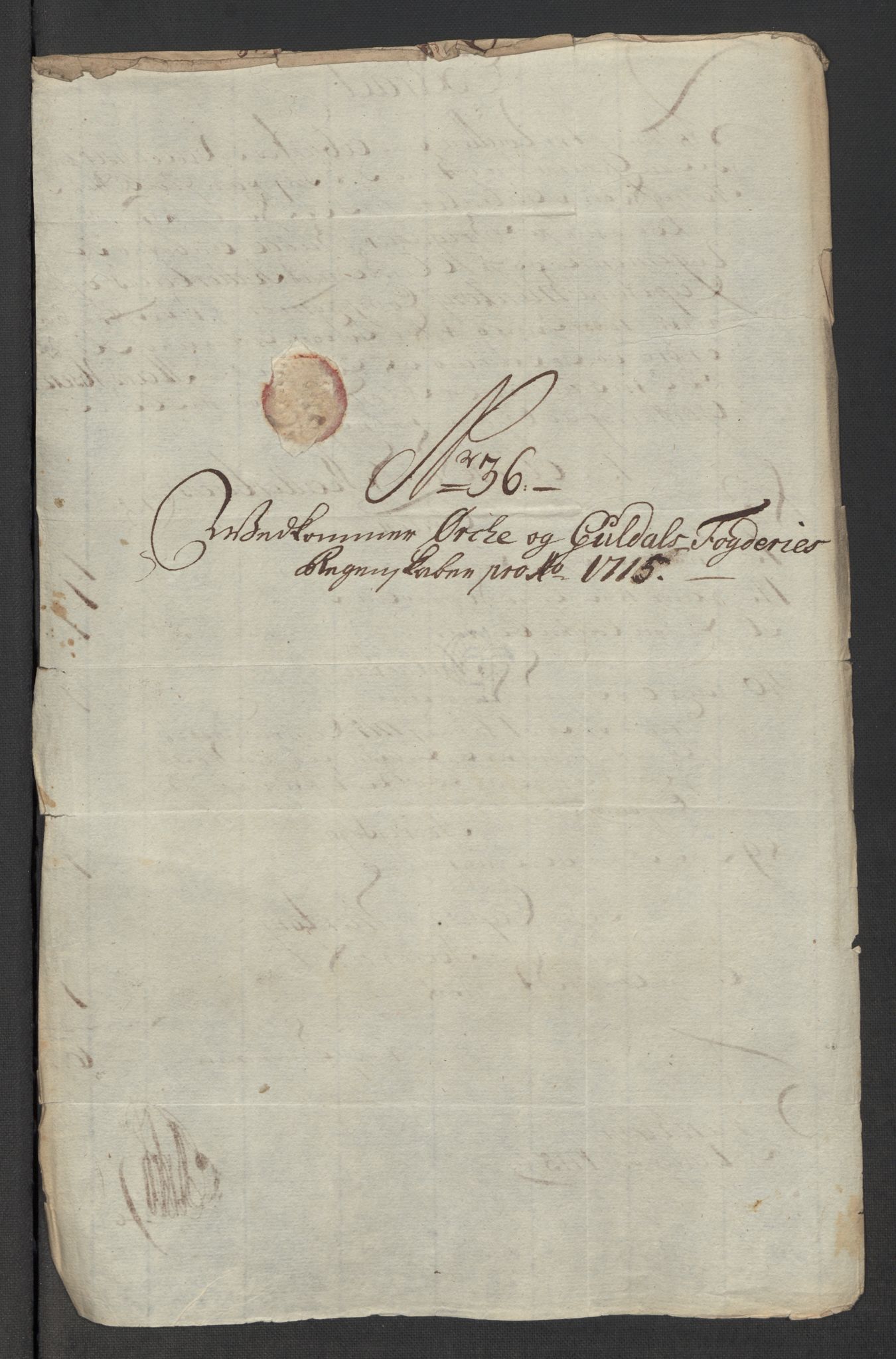 Rentekammeret inntil 1814, Reviderte regnskaper, Fogderegnskap, AV/RA-EA-4092/R60/L3966: Fogderegnskap Orkdal og Gauldal, 1715, p. 339