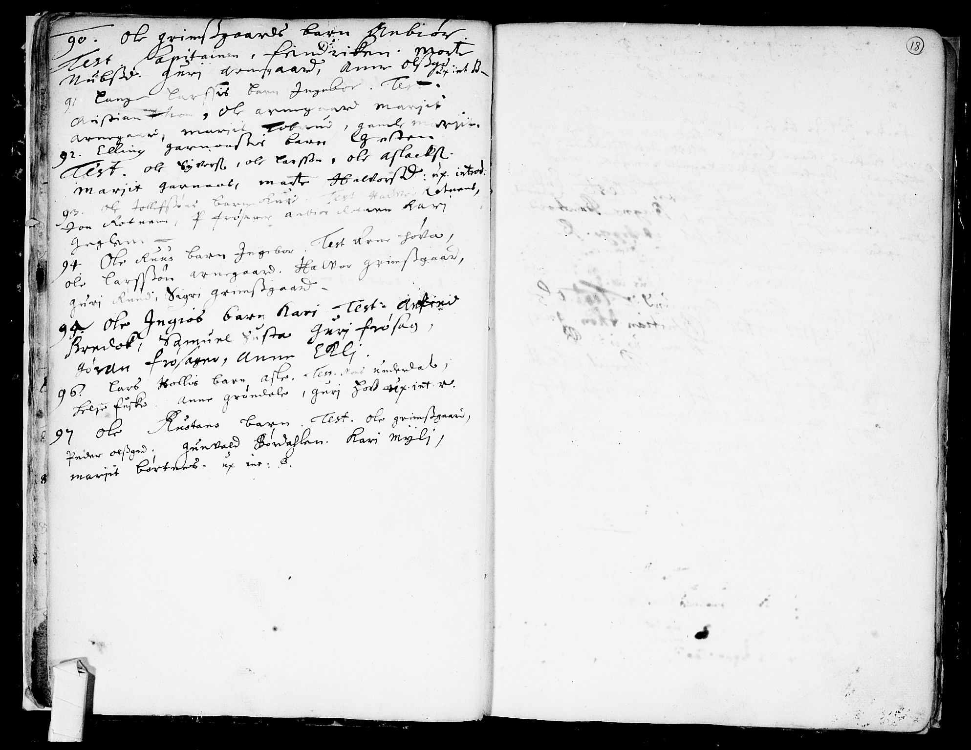 Nes kirkebøker, AV/SAKO-A-236/F/Fa/L0001: Parish register (official) no. 1, 1693-1706, p. 18