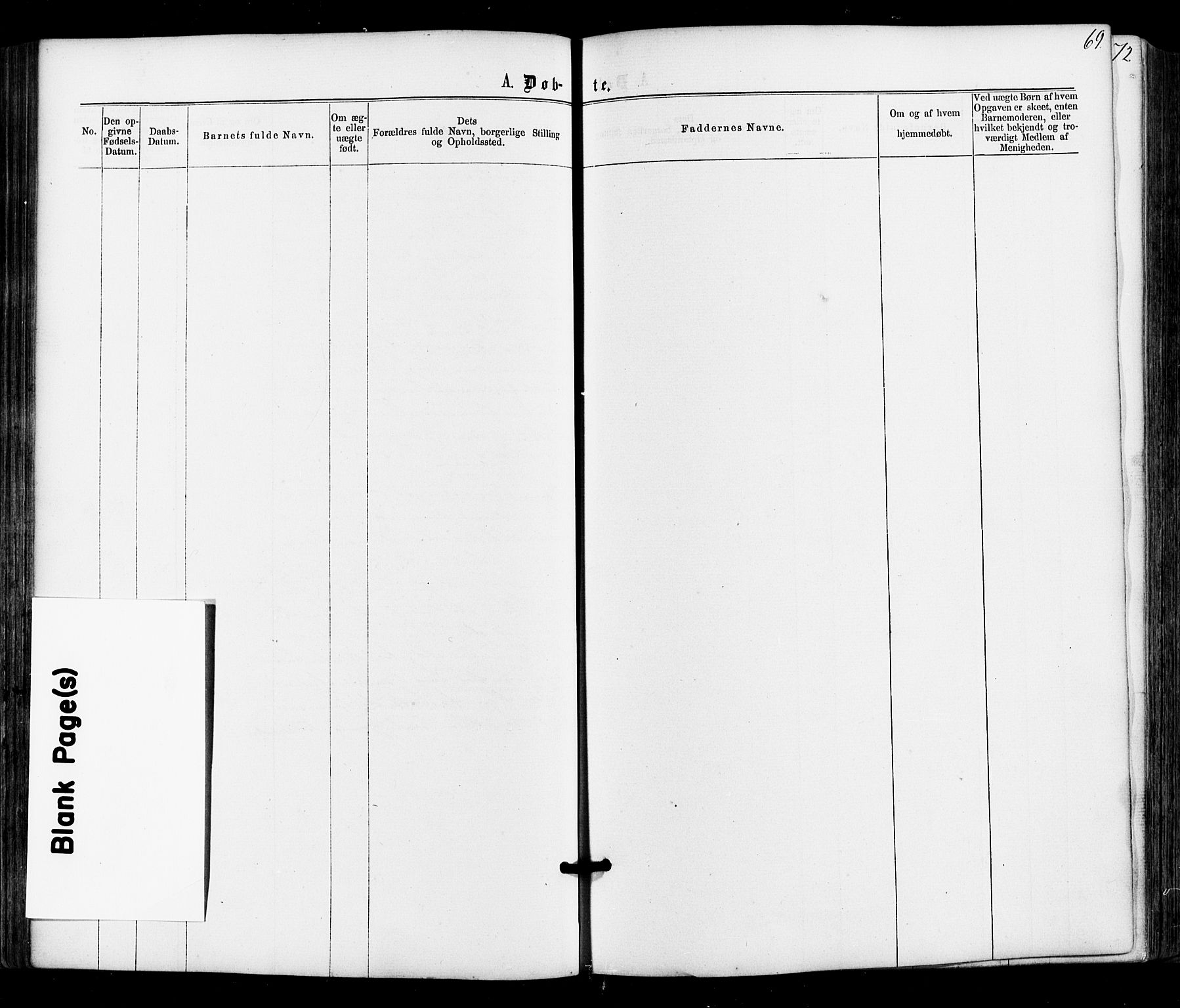 Varteig prestekontor Kirkebøker, AV/SAO-A-10447a/F/Fa/L0001: Parish register (official) no. 1, 1861-1877, p. 69