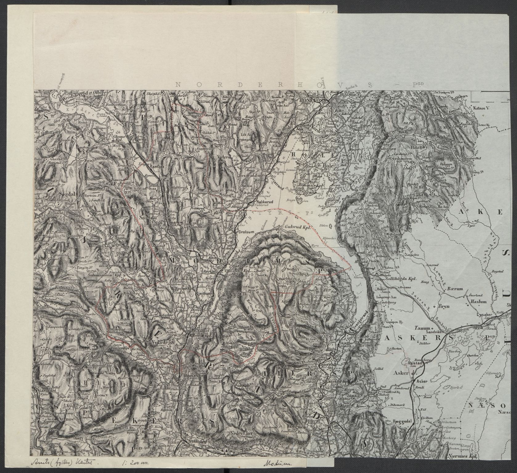 Instituttet for sammenlignende kulturforskning, AV/RA-PA-0424/F/Fc/L0006/0001: Eske B6: / Buskerud (perm XIII), 1934-1936