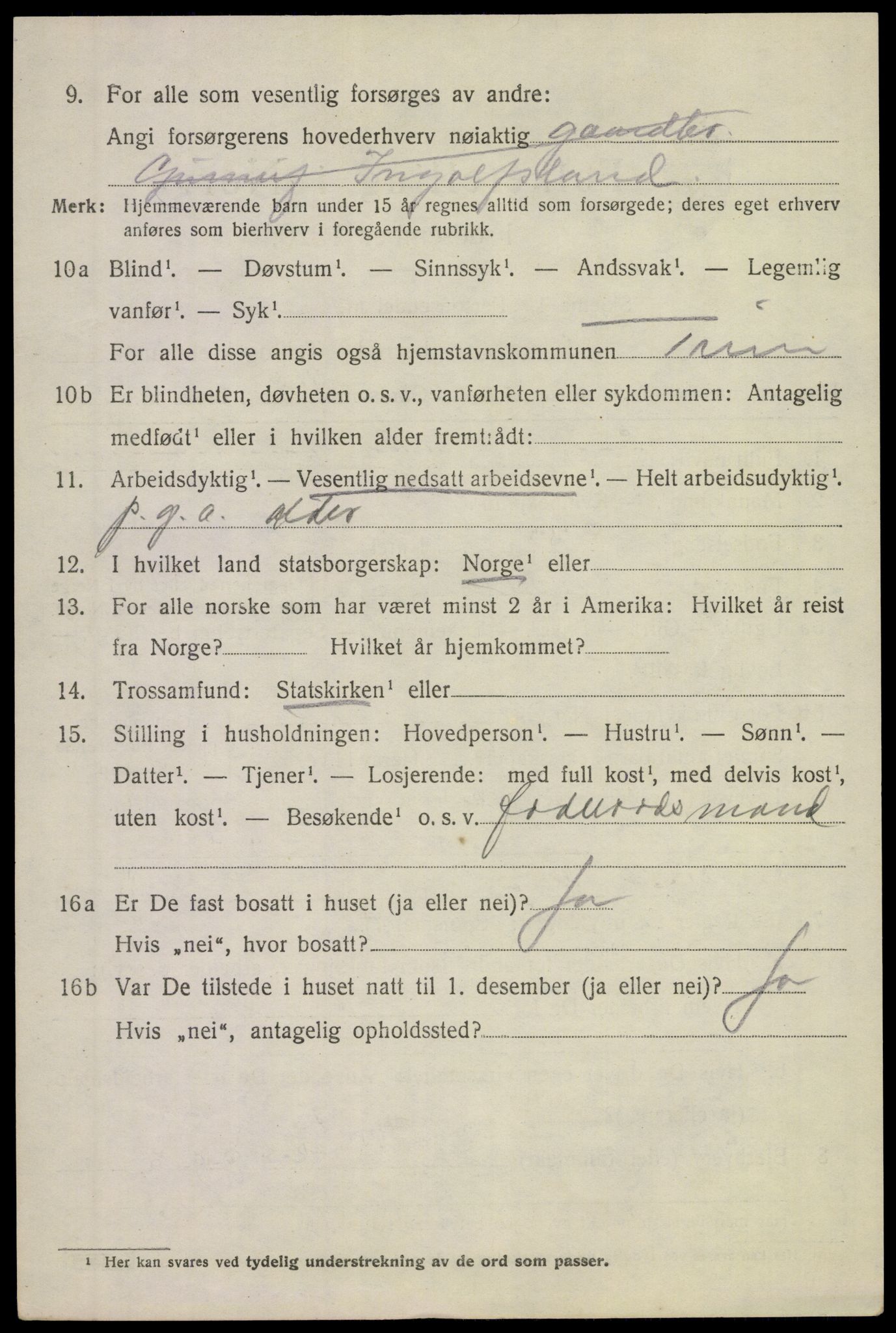 SAKO, 1920 census for Tinn, 1920, p. 7551