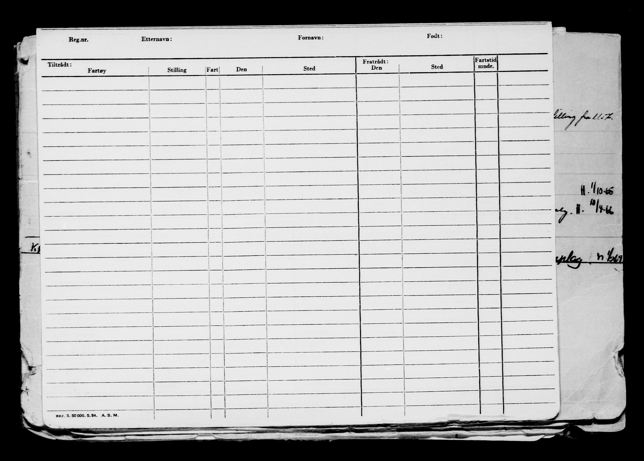 Direktoratet for sjømenn, AV/RA-S-3545/G/Gb/L0156: Hovedkort, 1918, p. 10