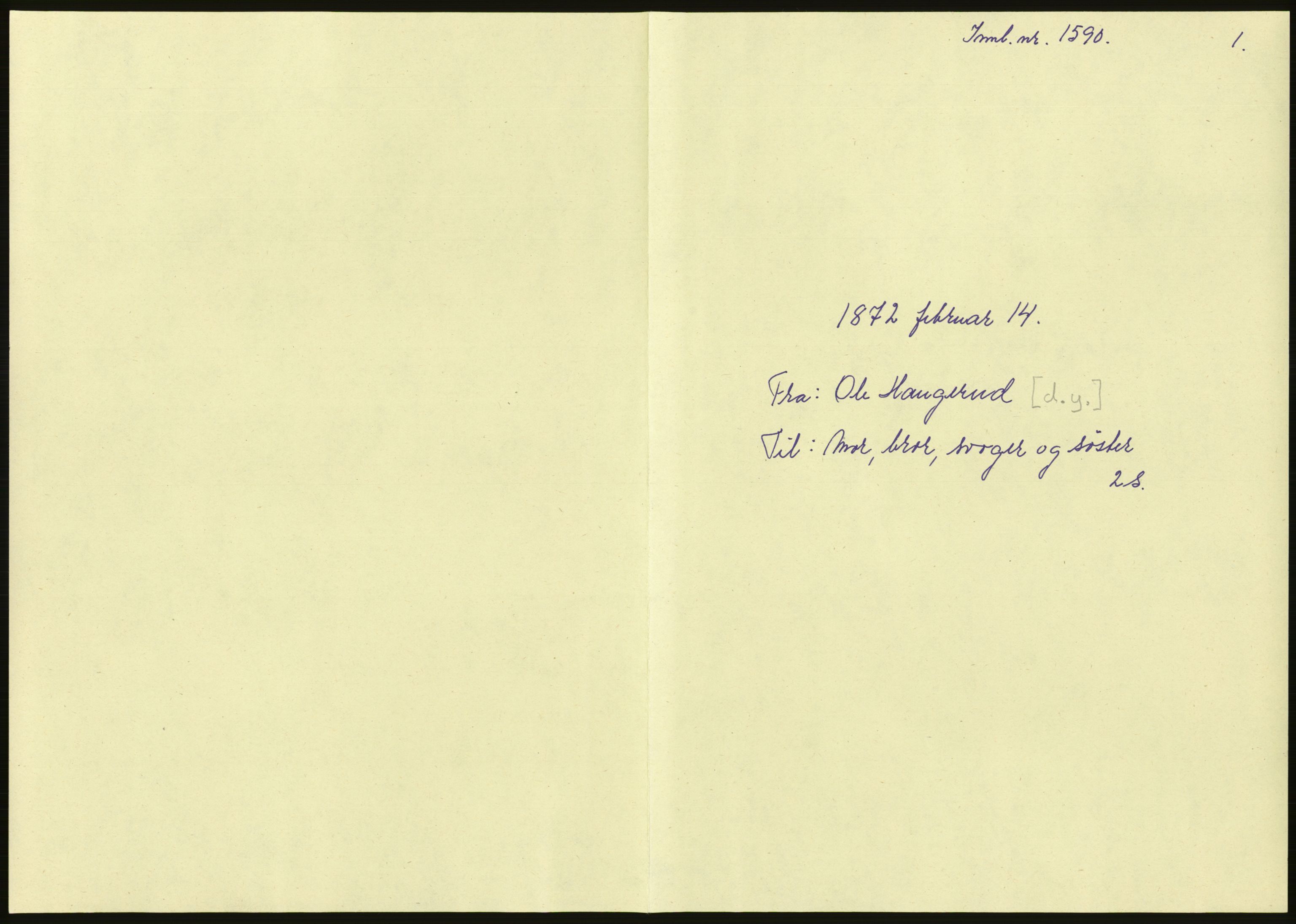 Samlinger til kildeutgivelse, Amerikabrevene, AV/RA-EA-4057/F/L0018: Innlån fra Buskerud: Elsrud, 1838-1914, p. 1215