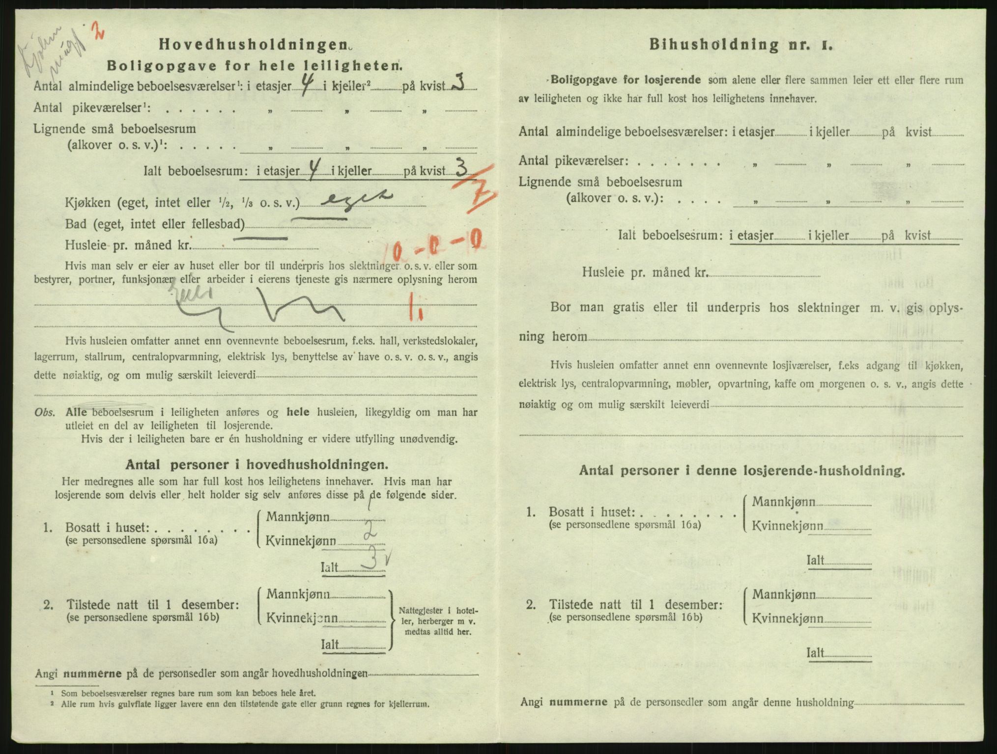 SAK, 1920 census for Lillesand, 1920, p. 1024