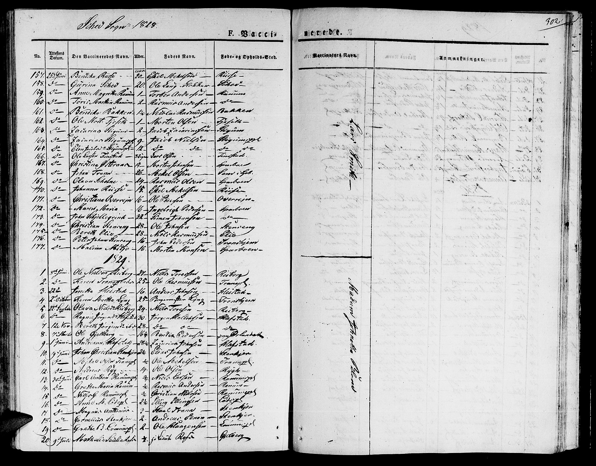 Ministerialprotokoller, klokkerbøker og fødselsregistre - Nord-Trøndelag, AV/SAT-A-1458/735/L0336: Parish register (official) no. 735A05 /1, 1825-1835, p. 302