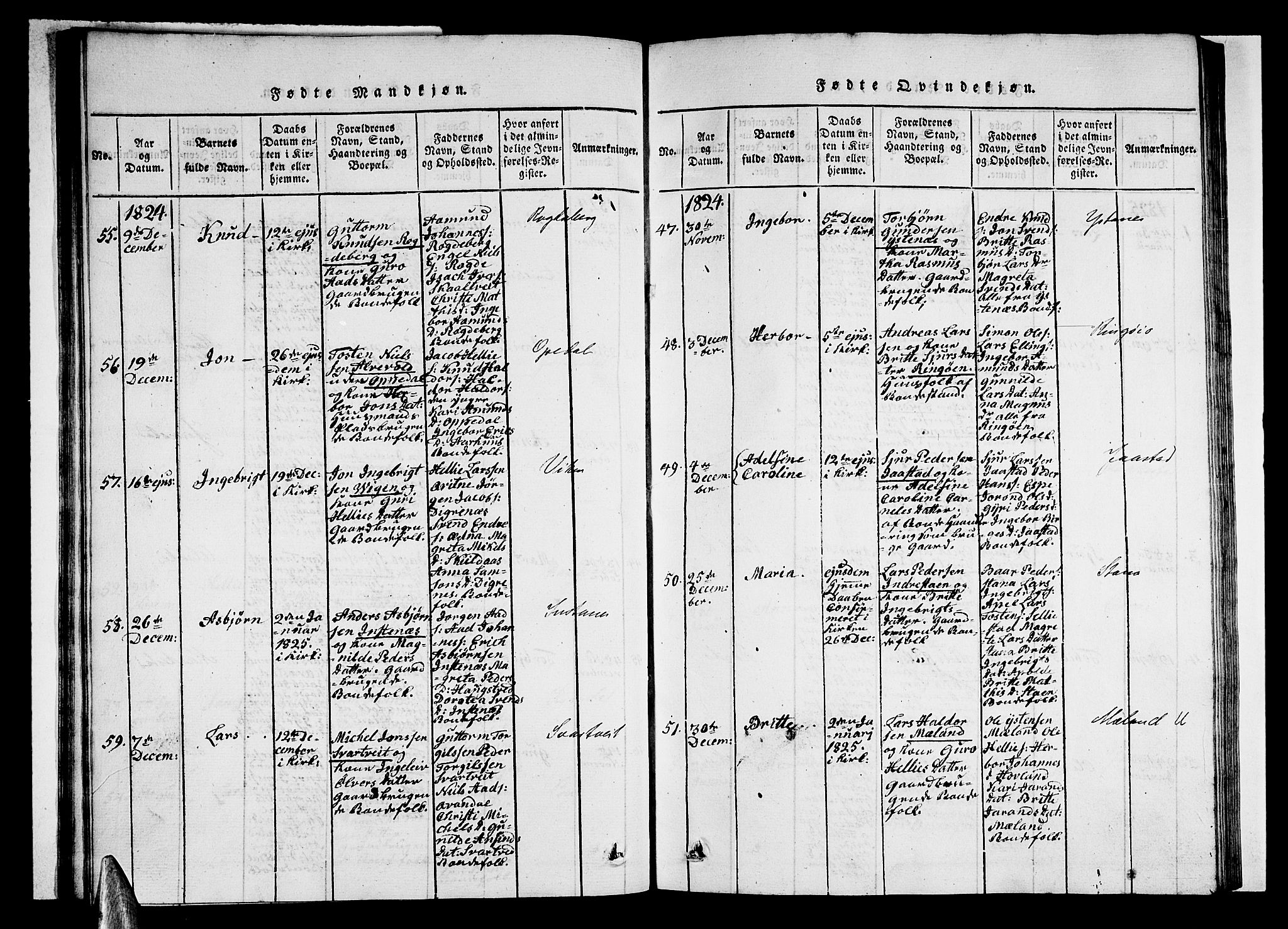 Ullensvang sokneprestembete, AV/SAB-A-78701/H/Haa: Parish register (official) no. A 9, 1819-1826