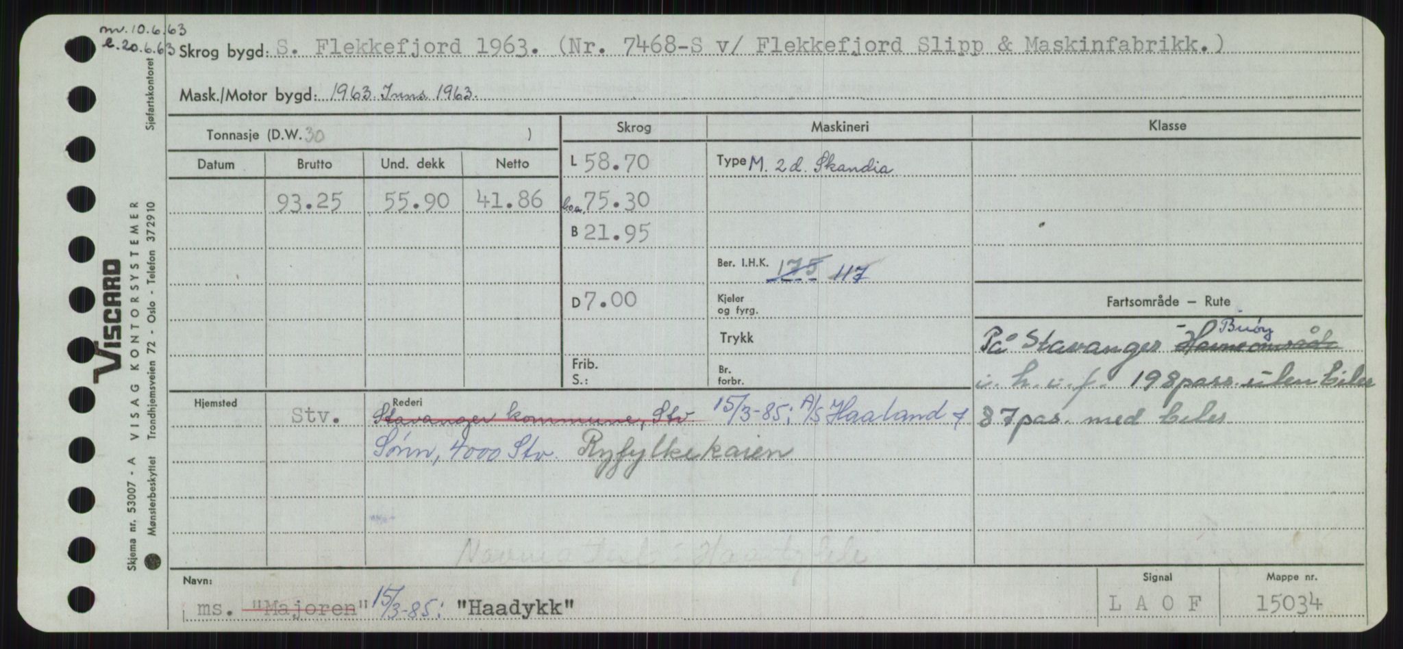 Sjøfartsdirektoratet med forløpere, Skipsmålingen, RA/S-1627/H/Ha/L0003/0001: Fartøy, Hilm-Mar / Fartøy, Hilm-Kol, p. 227