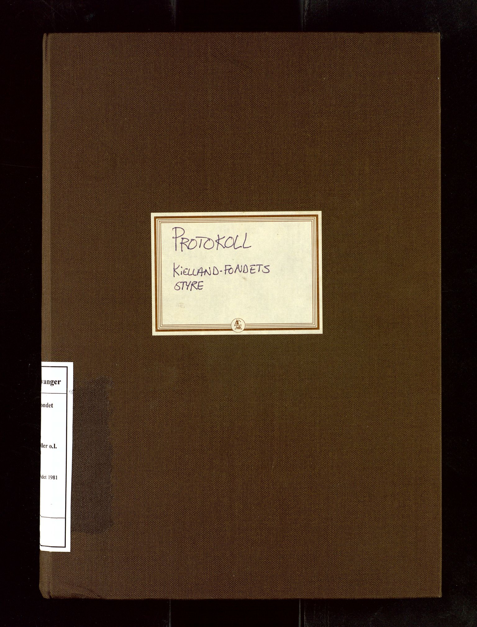 Pa 1660 - Kielland- fondet, AV/SAST-A-102242/A/Aa/L0001: Styreprotokoll Kielland- fondet, 1981-1995