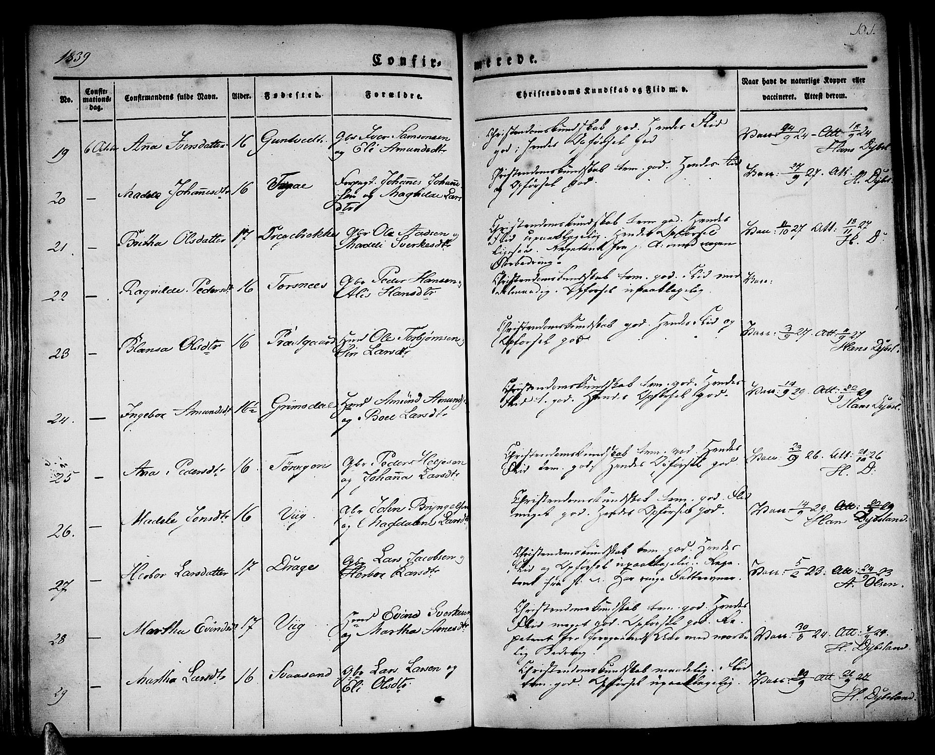 Strandebarm sokneprestembete, AV/SAB-A-78401/H/Haa: Parish register (official) no. A 6, 1826-1843, p. 191