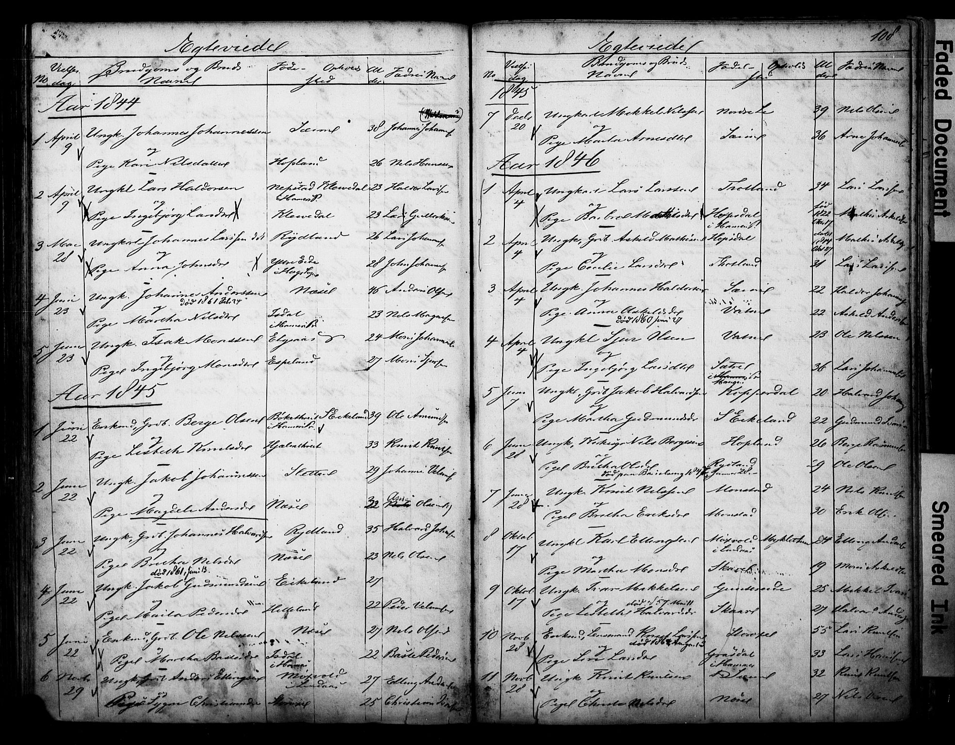 Alversund Sokneprestembete, SAB/A-73901/H/Ha/Hab: Parish register (copy) no. D 1, 1800-1870, p. 108