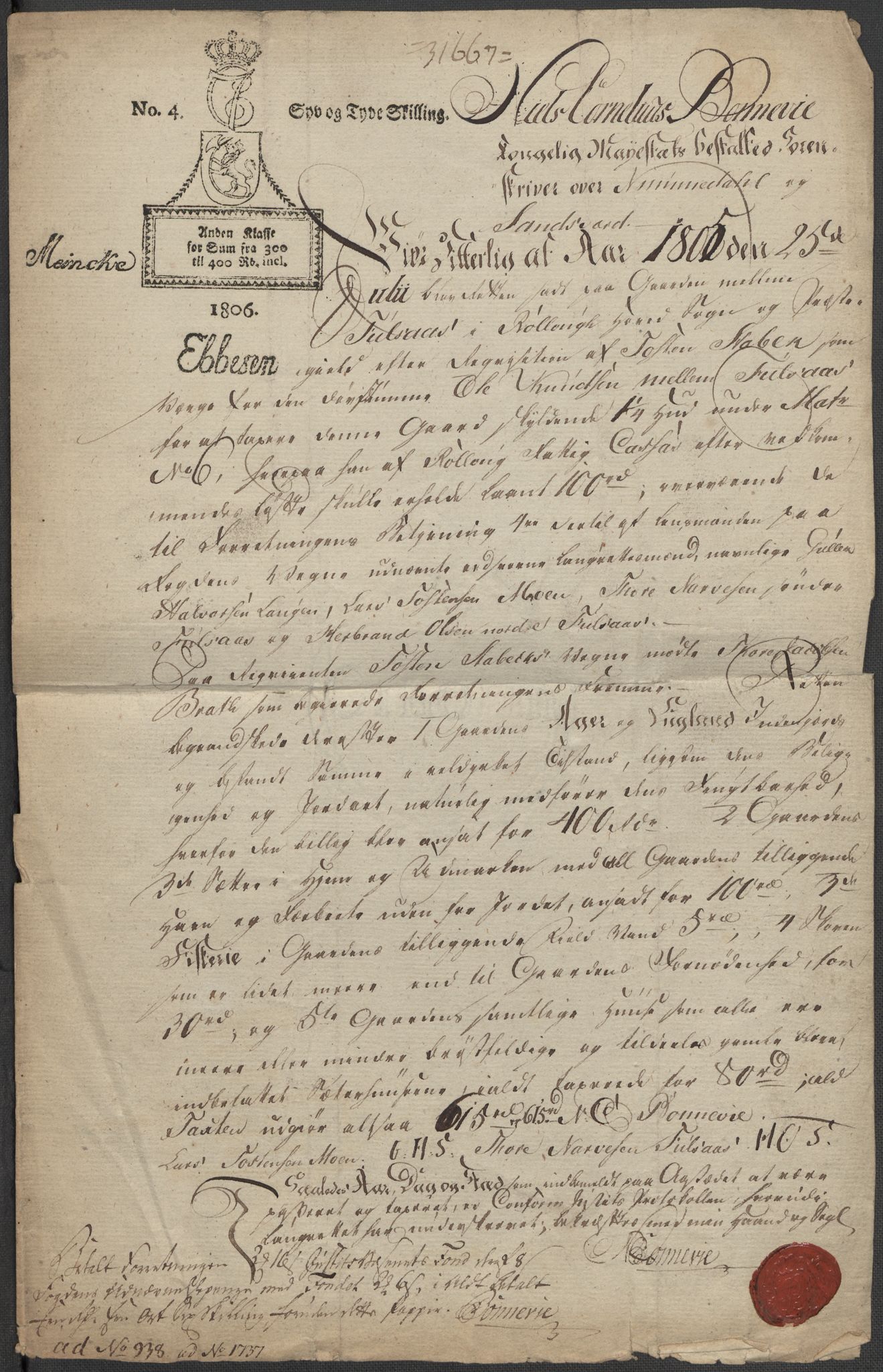 Riksarkivets diplomsamling, AV/RA-EA-5965/F15/L0018: Prestearkiv - Buskerud, 1764-1814, p. 246