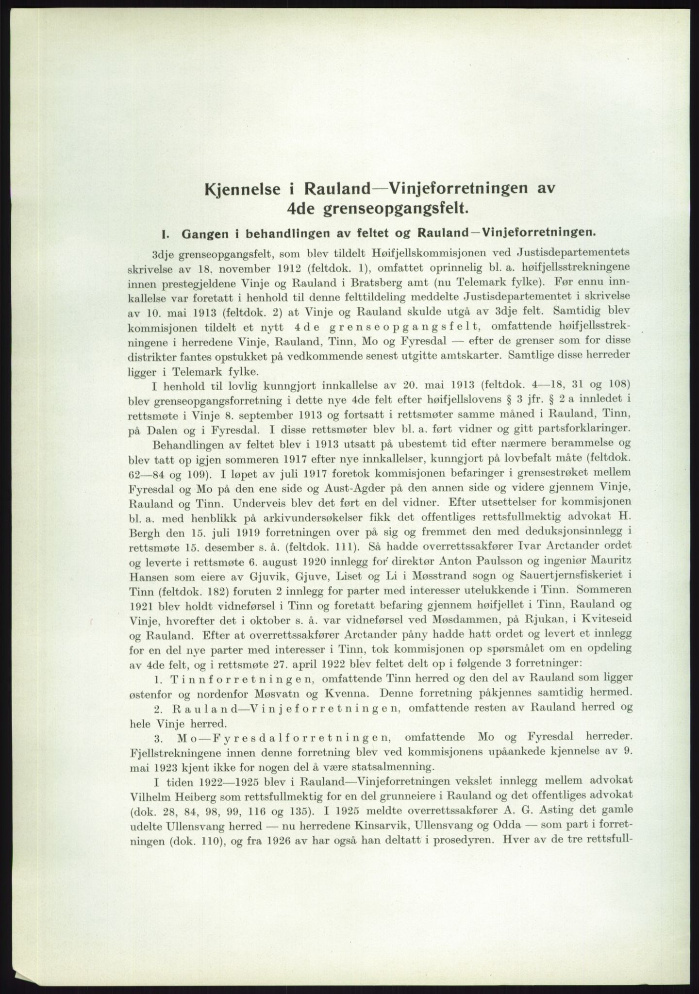 Høyfjellskommisjonen, AV/RA-S-1546/X/Xa/L0001: Nr. 1-33, 1909-1953, p. 1771