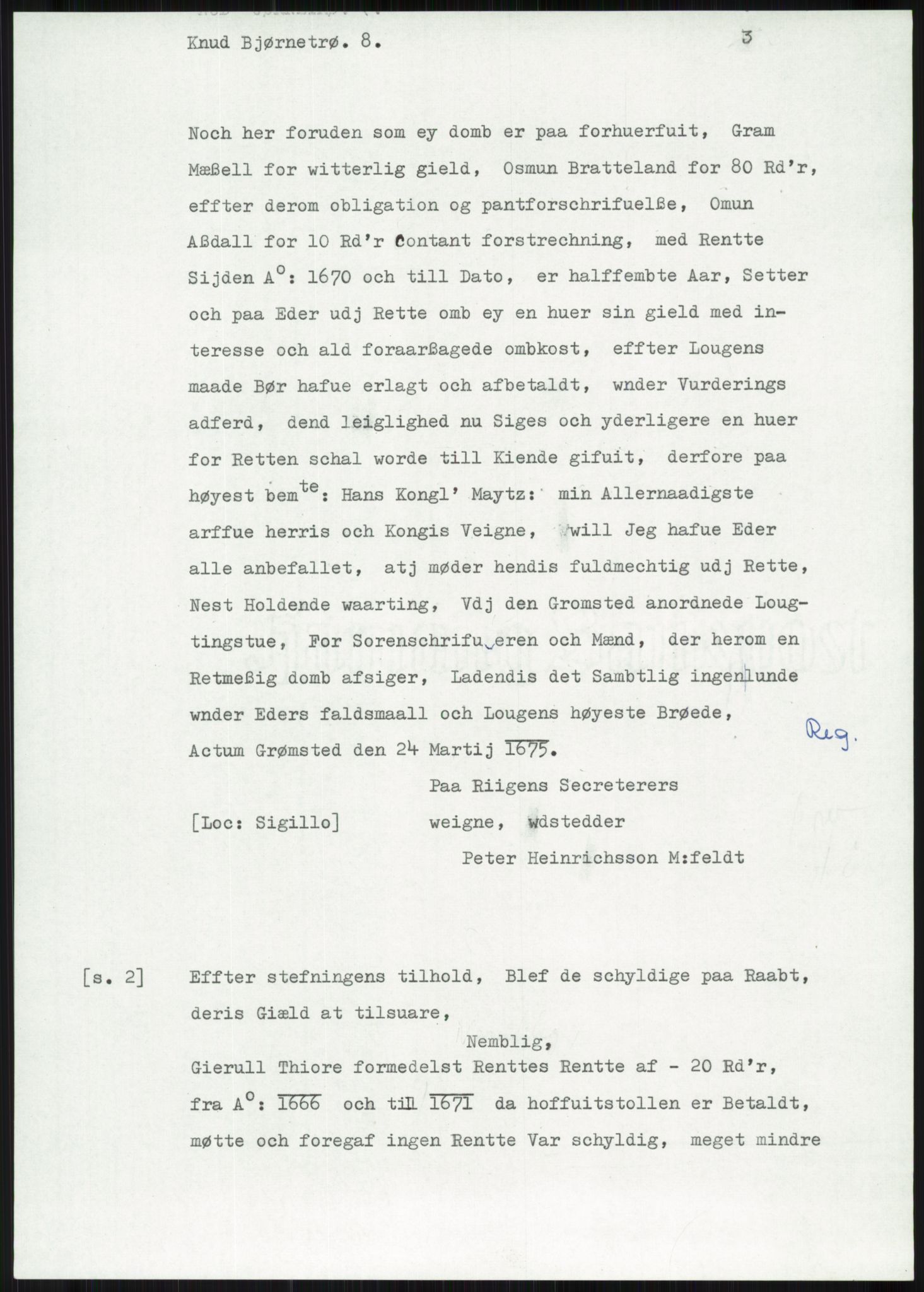 Samlinger til kildeutgivelse, Diplomavskriftsamlingen, AV/RA-EA-4053/H/Ha, p. 498