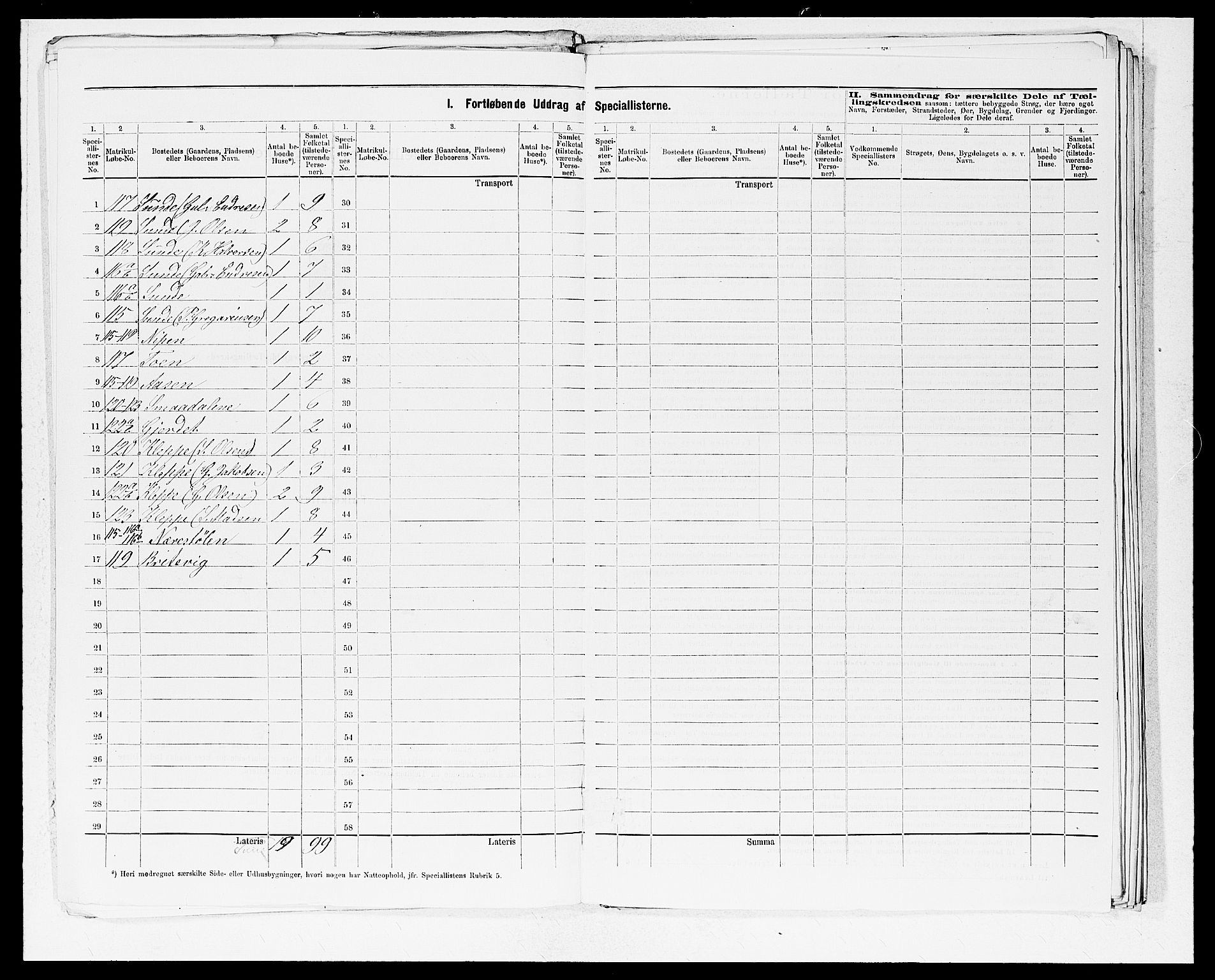 SAB, 1875 census for 1429P Ytre Holmedal, 1875, p. 21