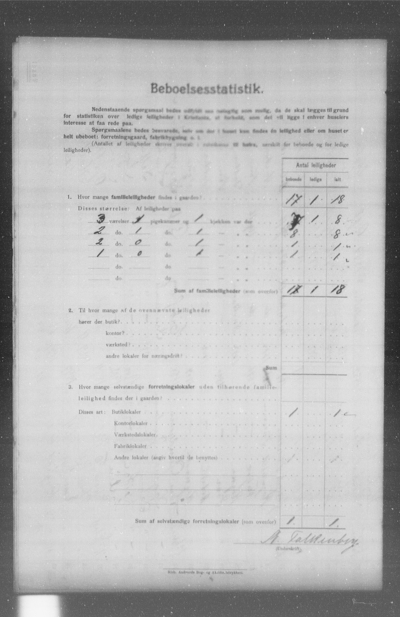 OBA, Municipal Census 1904 for Kristiania, 1904, p. 4637