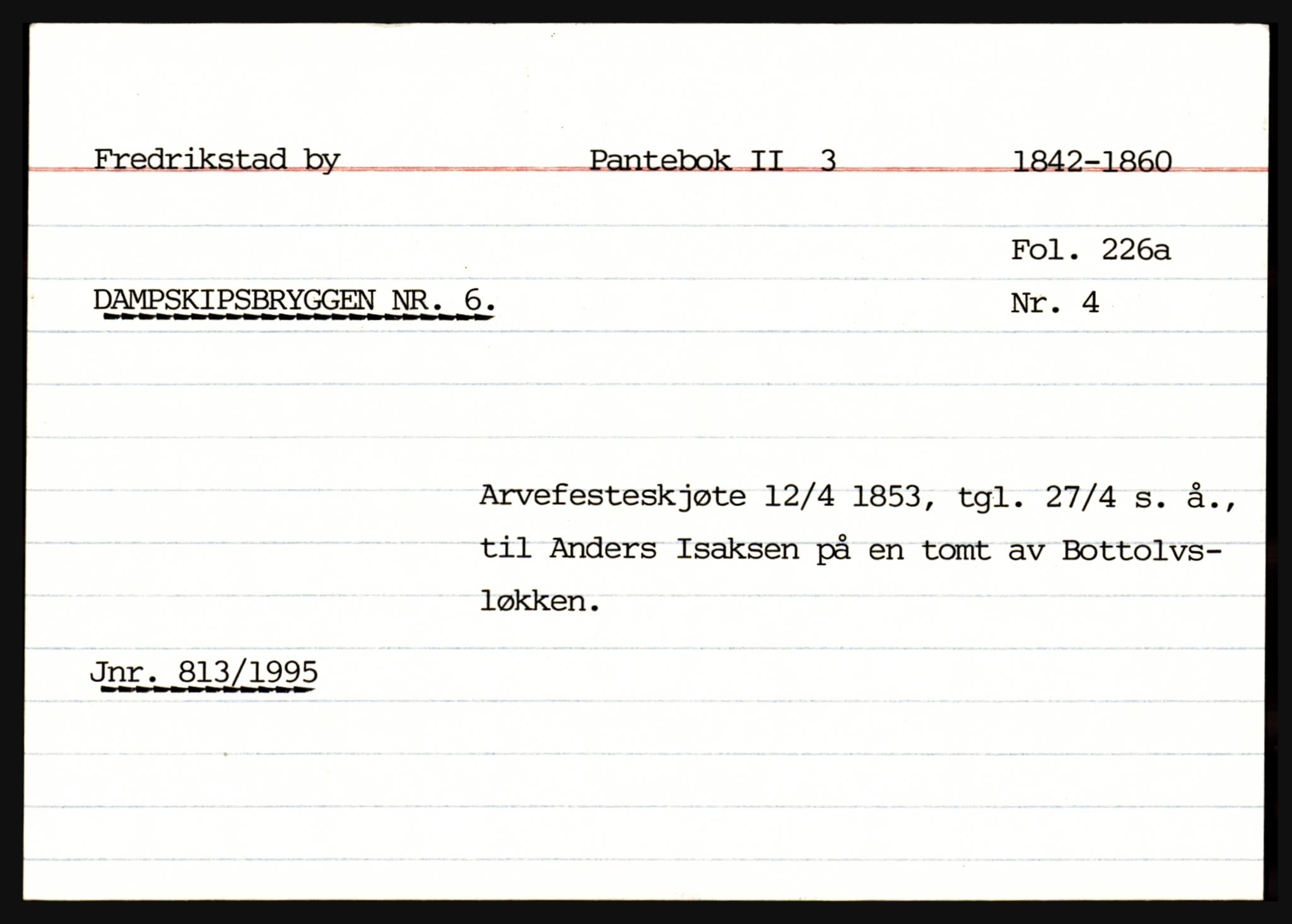 Statsarkivet i Oslo, SAO/A-10621/Z/Zc/L0001: Christiania, Drøbak, Fredrikshald, Fredrikstad, Moss, Sarpsborg, Hvitsten, Hølen, Oslo-Aker, Son.  Diverse: Odalen, Takst- og delesaker uten Gnr/bnr, Saker utenfor SAOs distrikt., p. 497