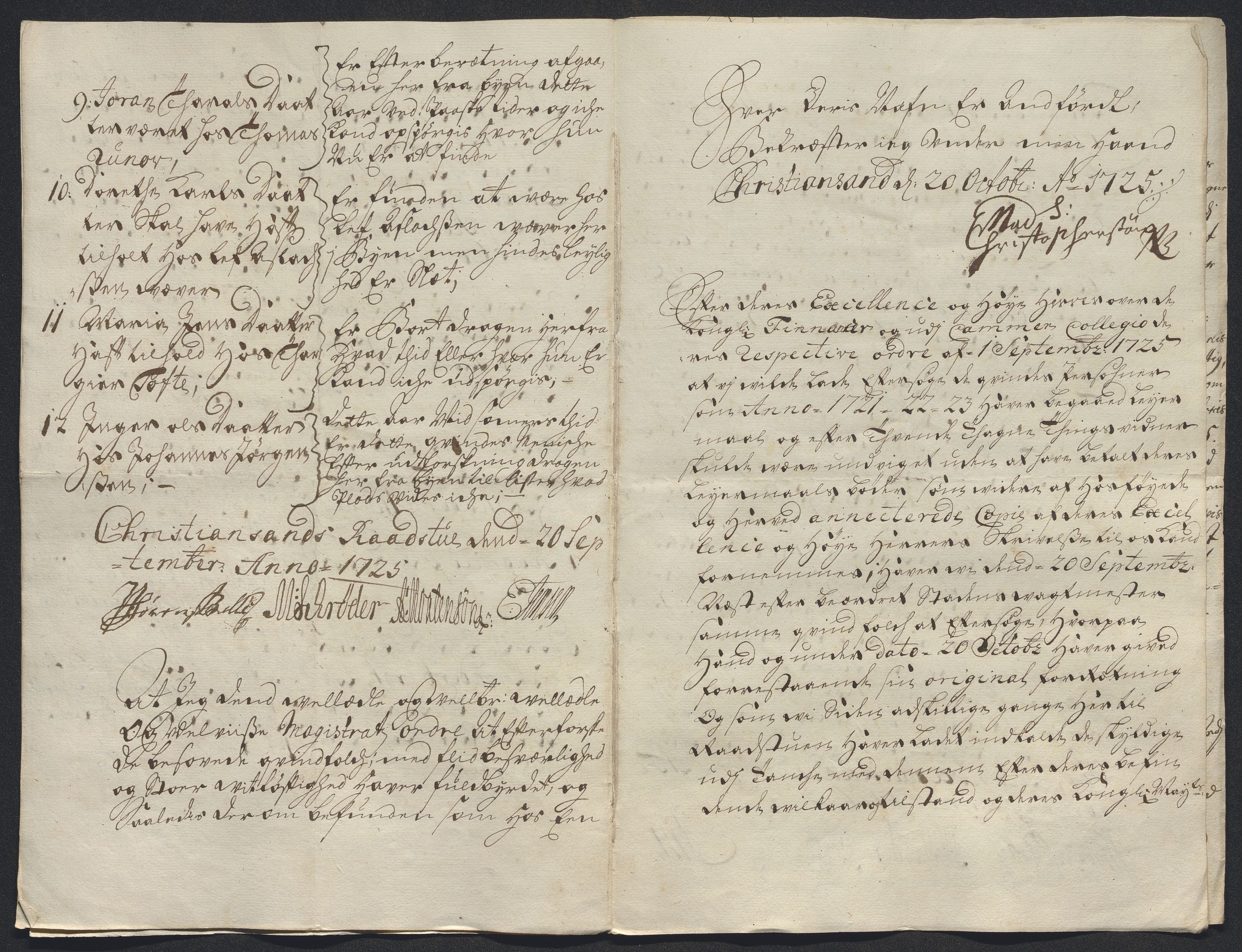 Rentekammeret inntil 1814, Reviderte regnskaper, Byregnskaper, AV/RA-EA-4066/R/Rm/L0286: [M19] Sikt og sakefall, 1719-1727, p. 290