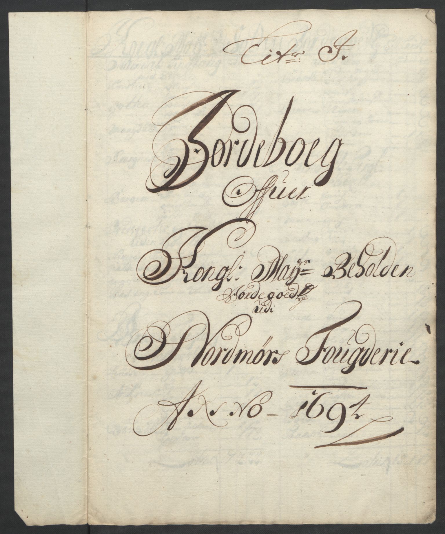 Rentekammeret inntil 1814, Reviderte regnskaper, Fogderegnskap, AV/RA-EA-4092/R56/L3736: Fogderegnskap Nordmøre, 1694-1696, p. 97
