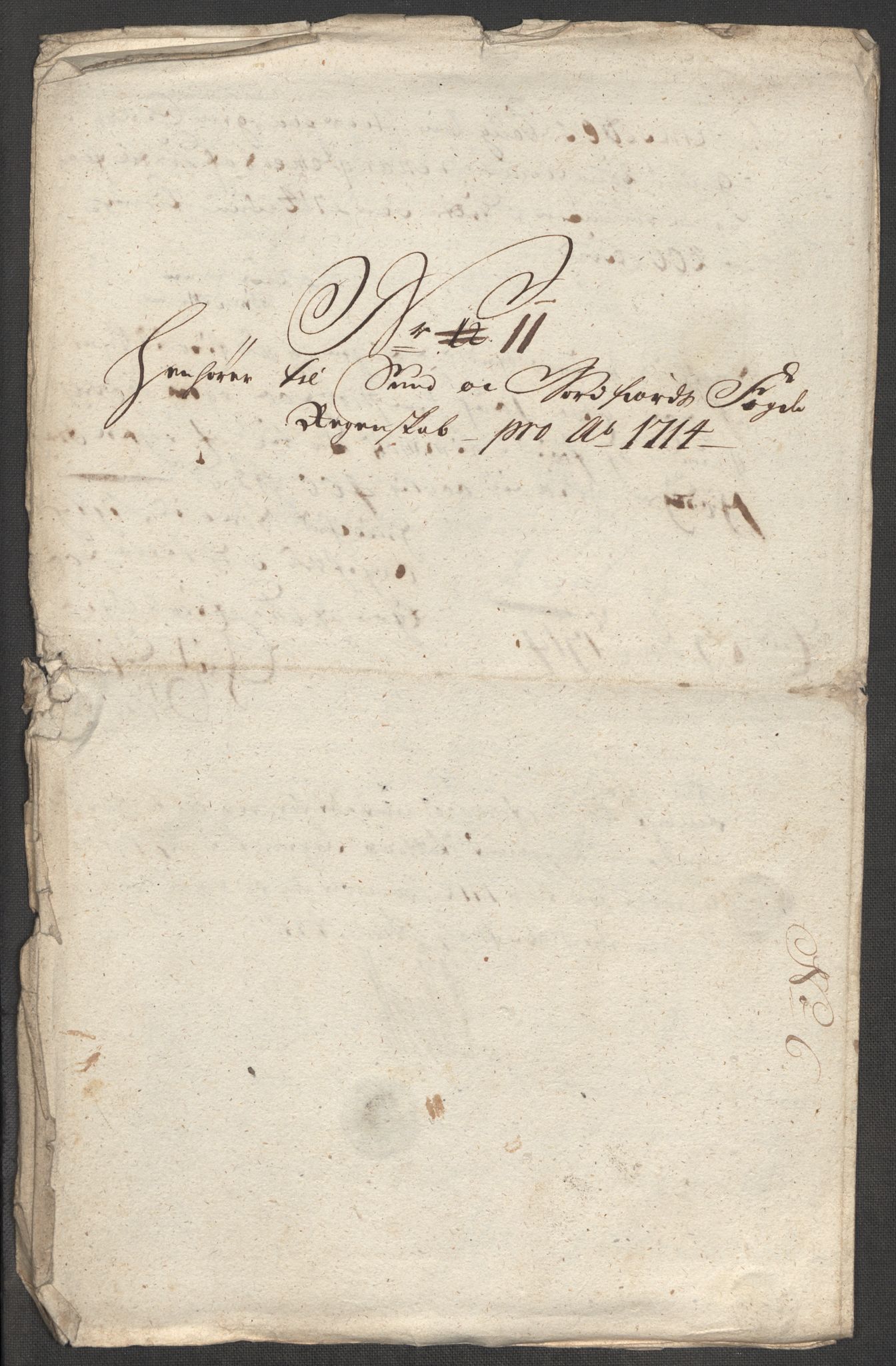 Rentekammeret inntil 1814, Reviderte regnskaper, Fogderegnskap, AV/RA-EA-4092/R53/L3438: Fogderegnskap Sunn- og Nordfjord, 1714, p. 256