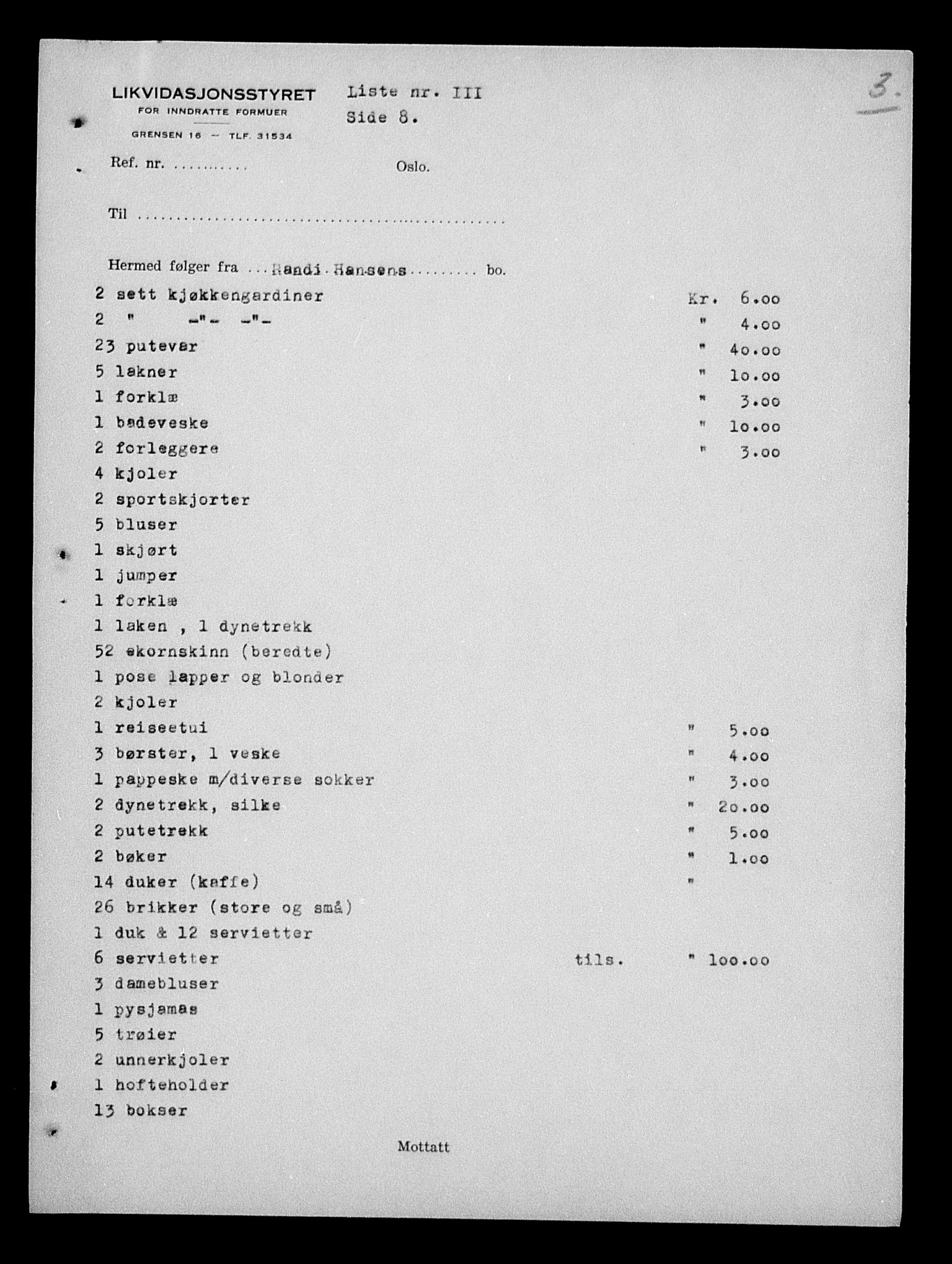 Justisdepartementet, Tilbakeføringskontoret for inndratte formuer, AV/RA-S-1564/H/Hc/Hcd/L0990: --, 1945-1947, p. 556
