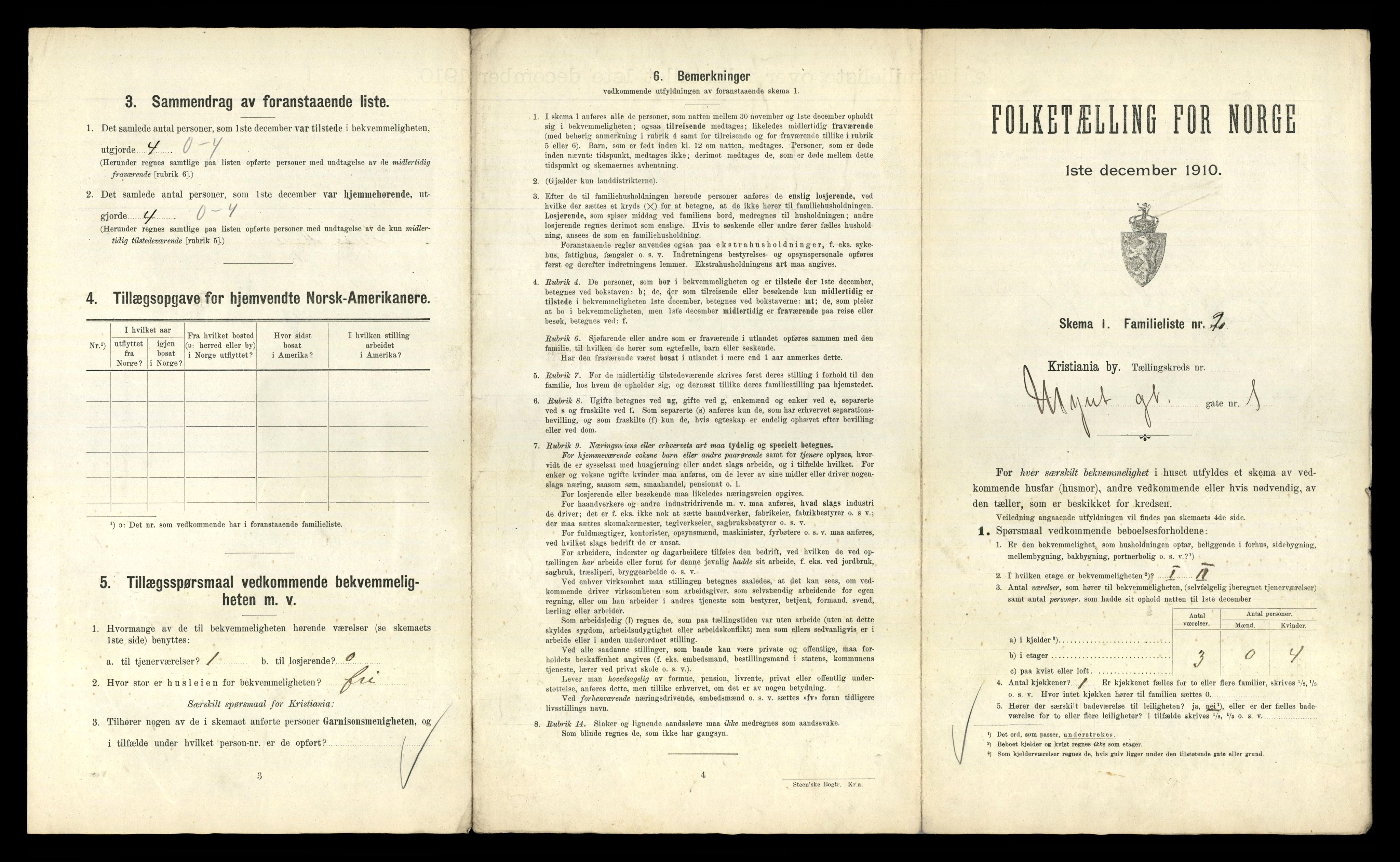 RA, 1910 census for Kristiania, 1910, p. 66599