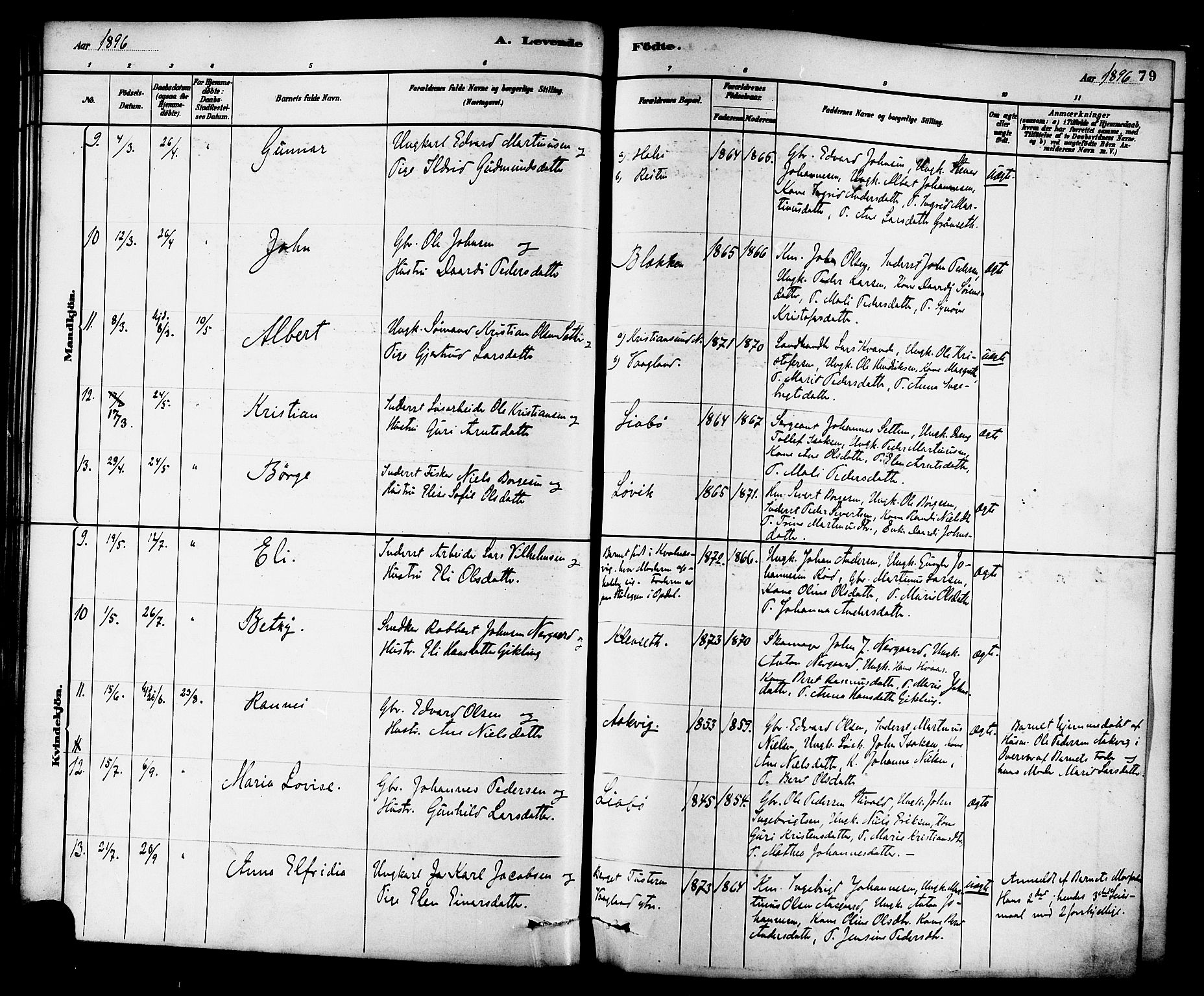 Ministerialprotokoller, klokkerbøker og fødselsregistre - Møre og Romsdal, AV/SAT-A-1454/576/L0885: Parish register (official) no. 576A03, 1880-1898, p. 79