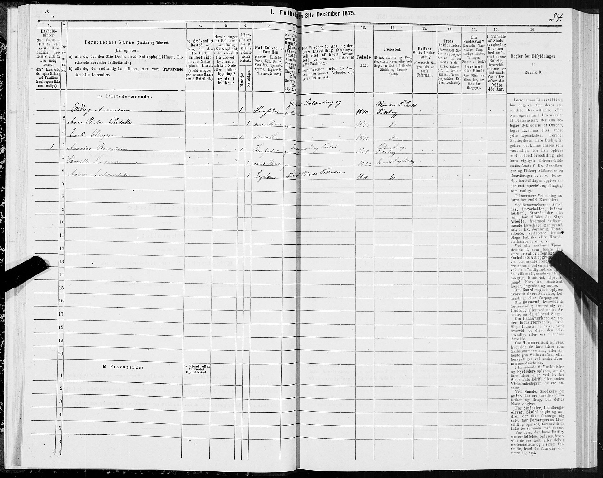 SAT, 1875 census for 1514P Sande, 1875, p. 4034