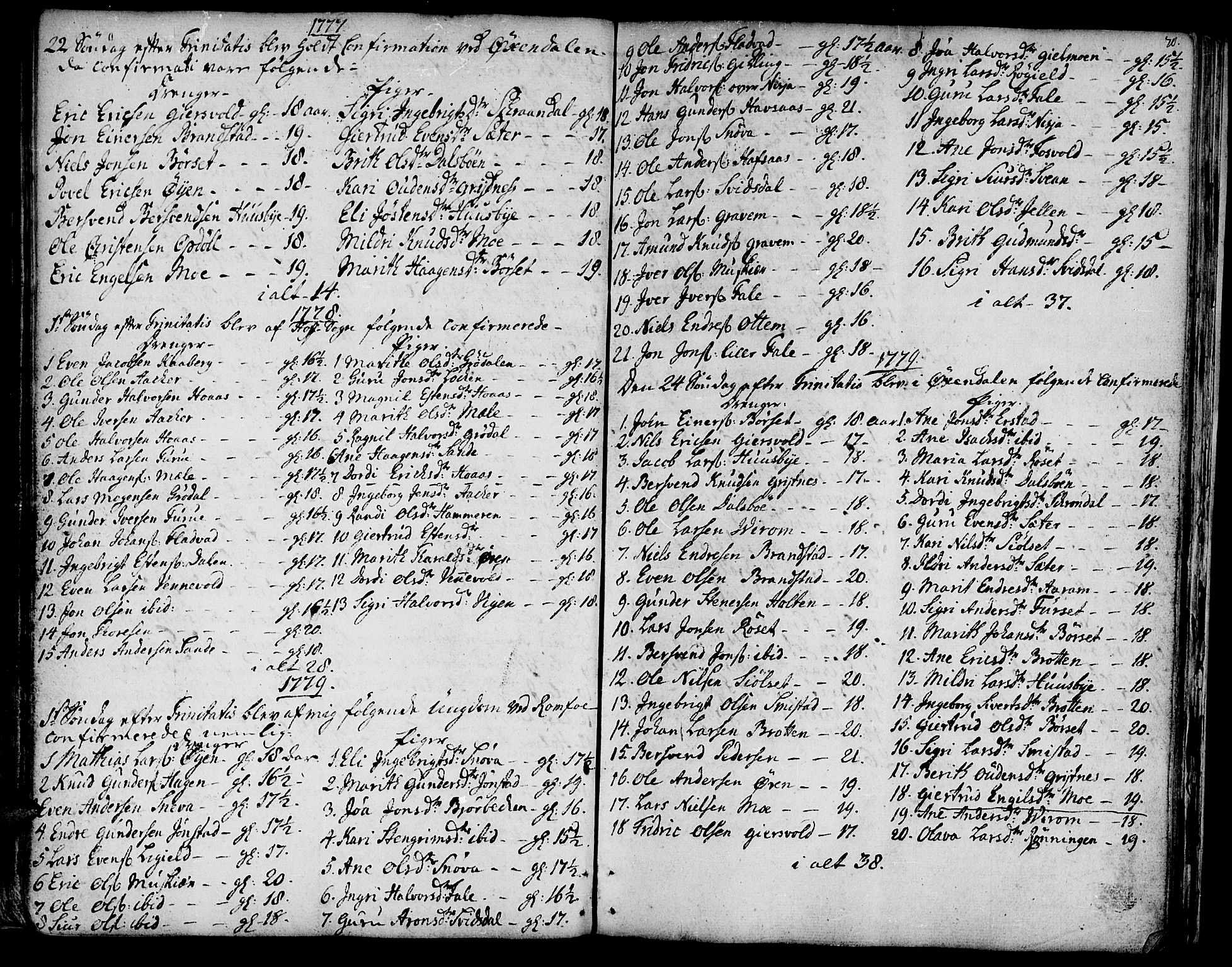 Ministerialprotokoller, klokkerbøker og fødselsregistre - Møre og Romsdal, AV/SAT-A-1454/590/L1007: Parish register (official) no. 590A01, 1752-1793, p. 70